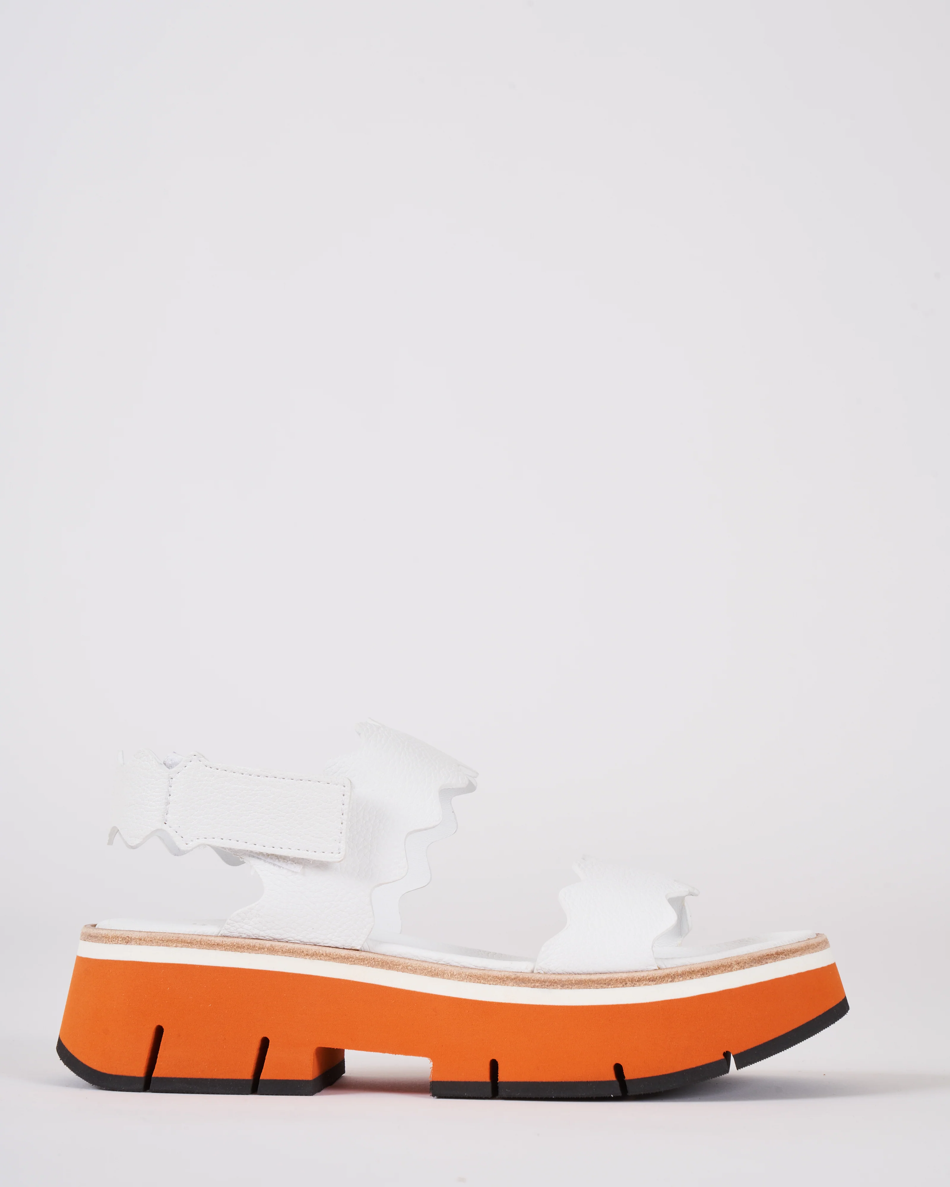 duyba two strap playform sandal - white bufalino - Image 2