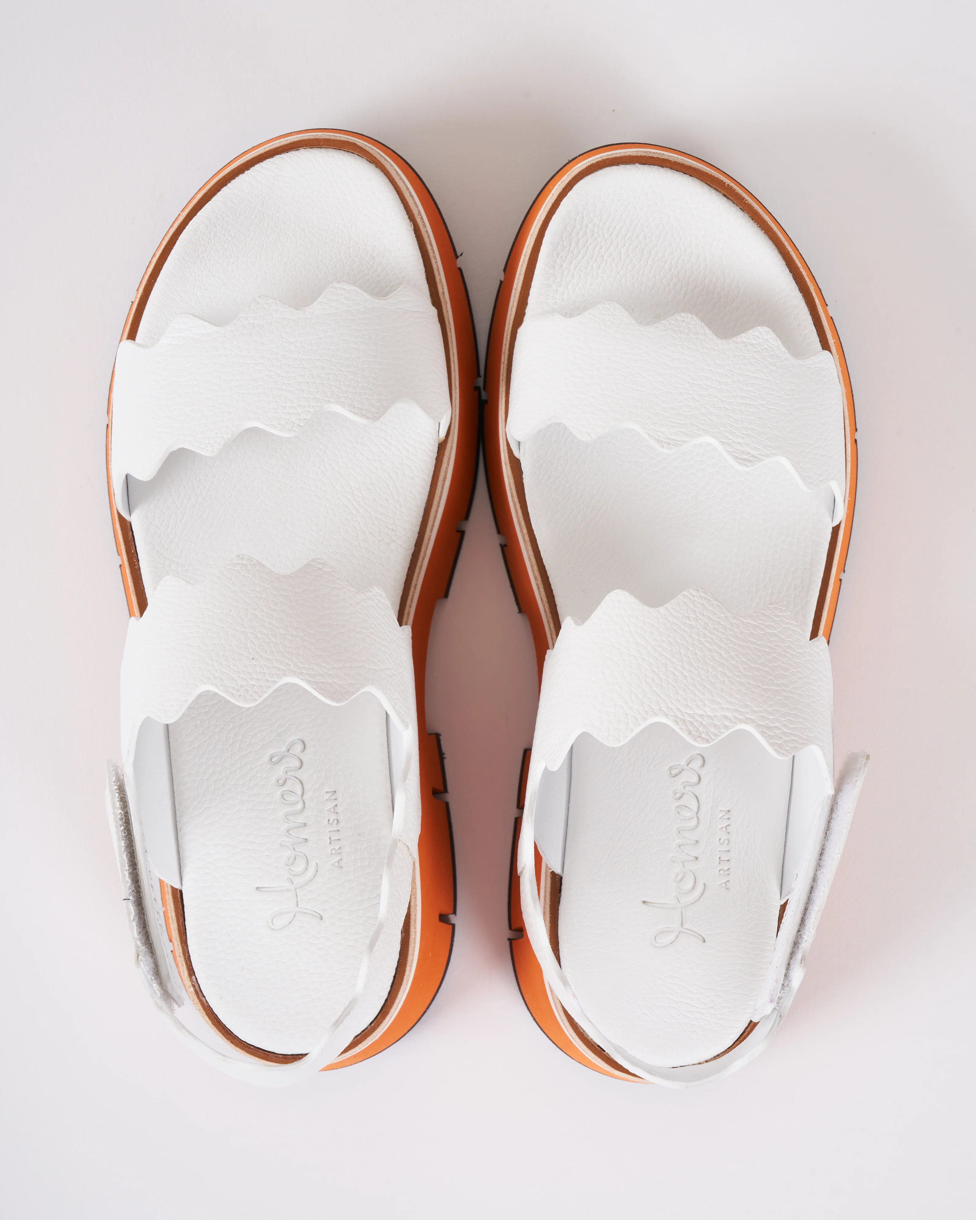 duyba two strap playform sandal - white bufalino - Image 3