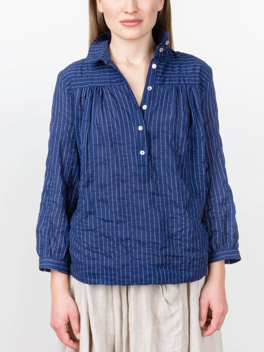 high collar blouse - Image 2