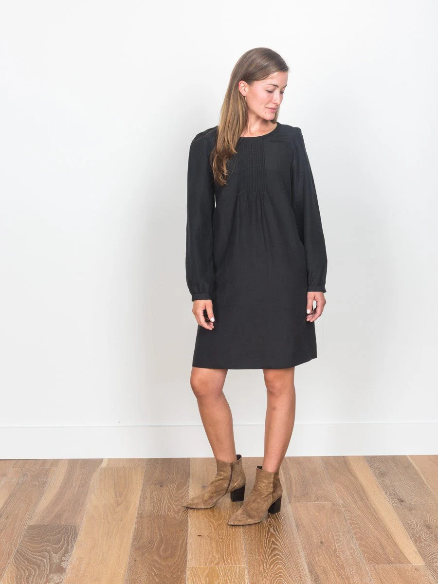 pintuck smock dress - Image 2
