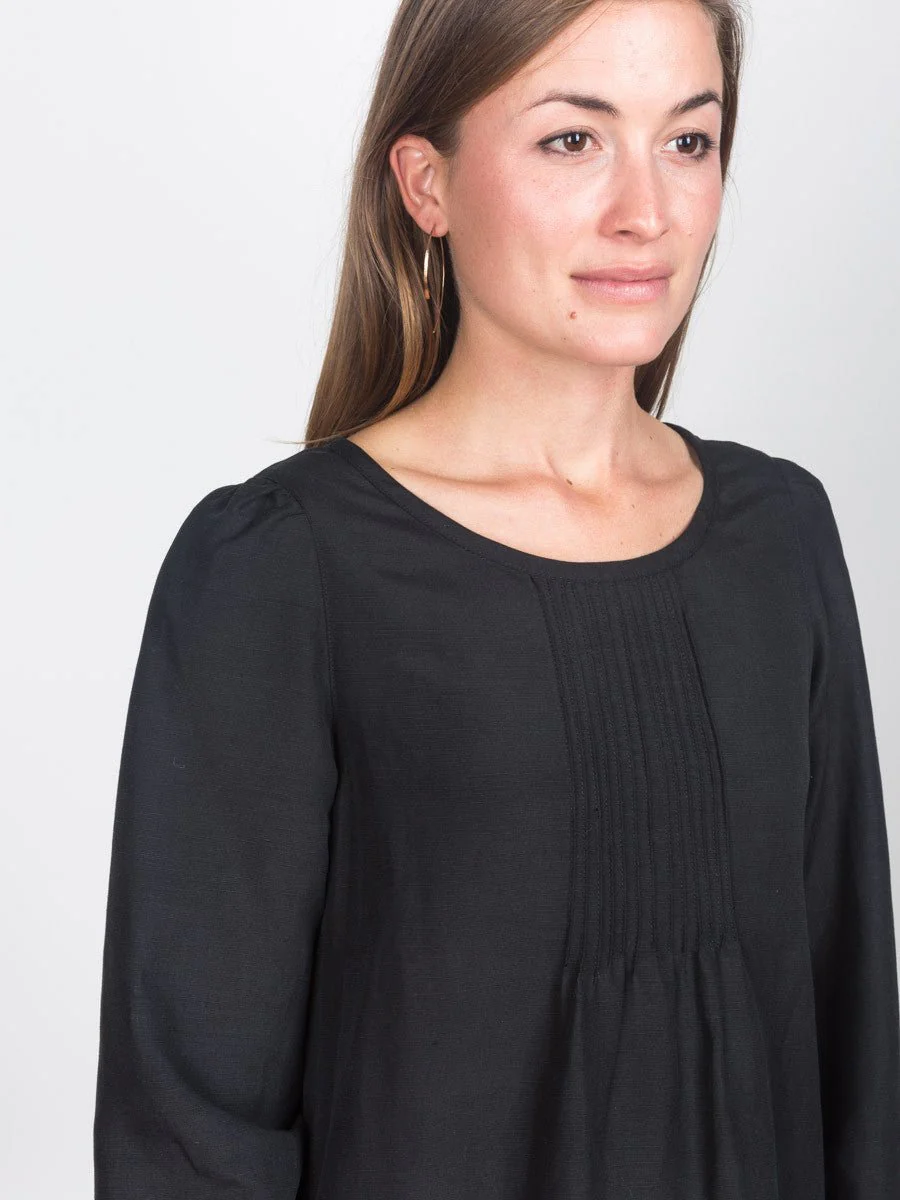 pintuck smock dress - Image 4