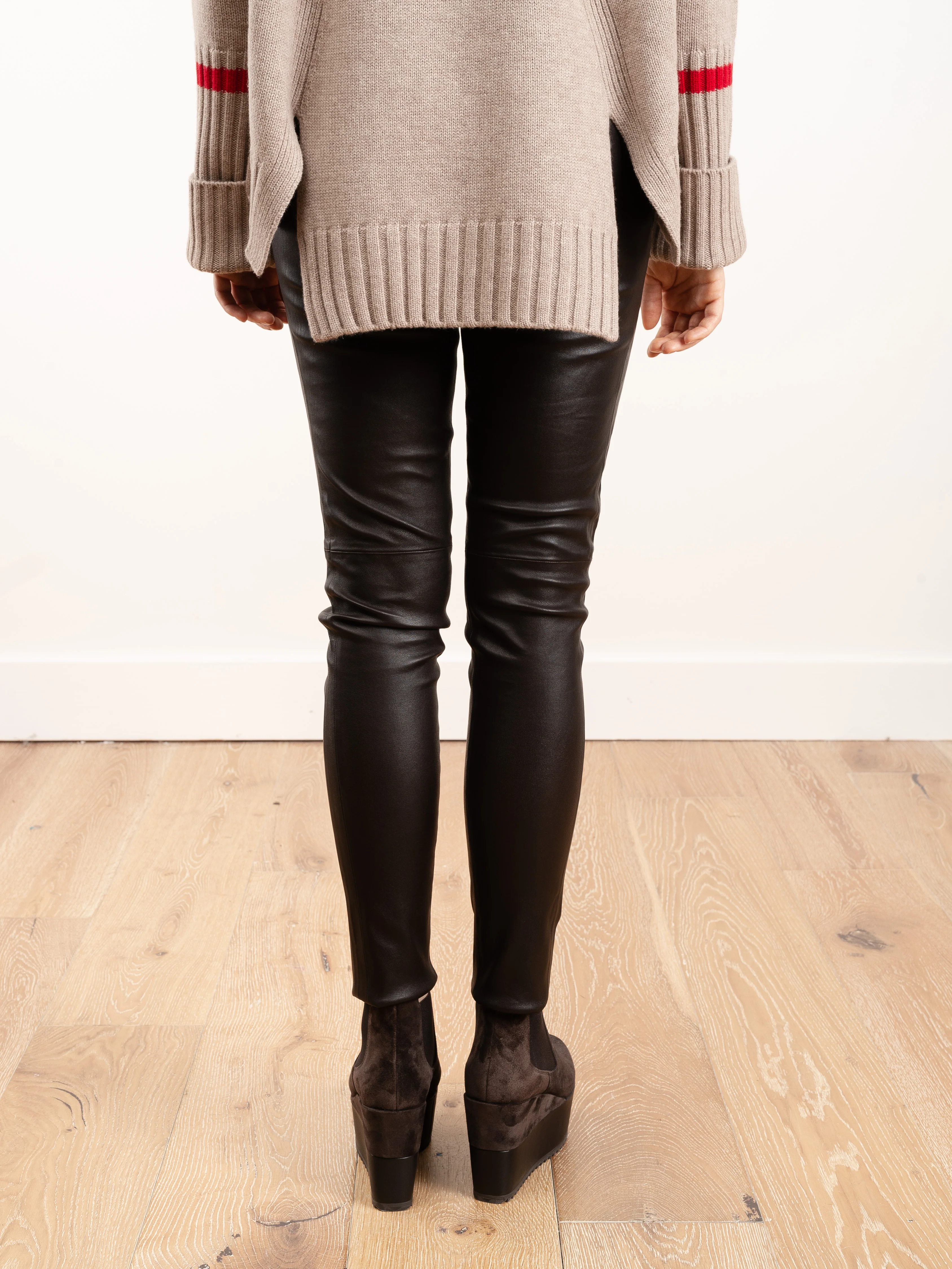 leather legging - mocha - Image 4