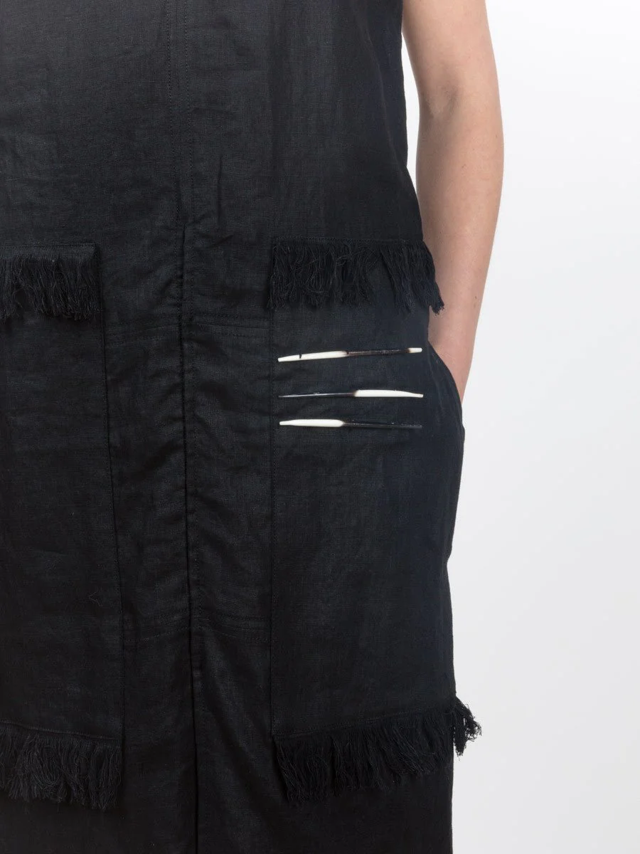 vest dress - black - Image 4