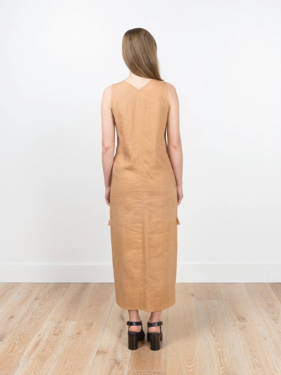 vest dress - saddle bronze - Image 3