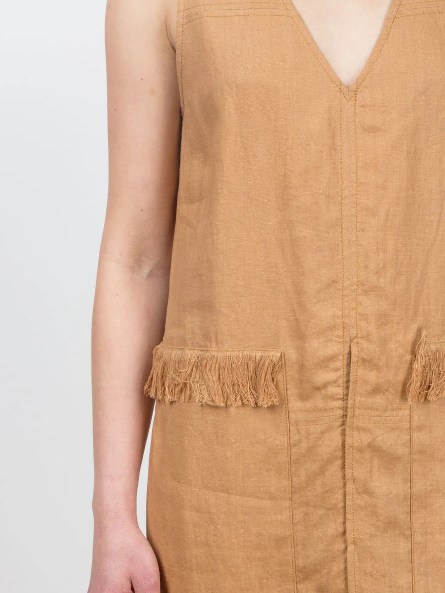 vest dress - saddle bronze - Image 6