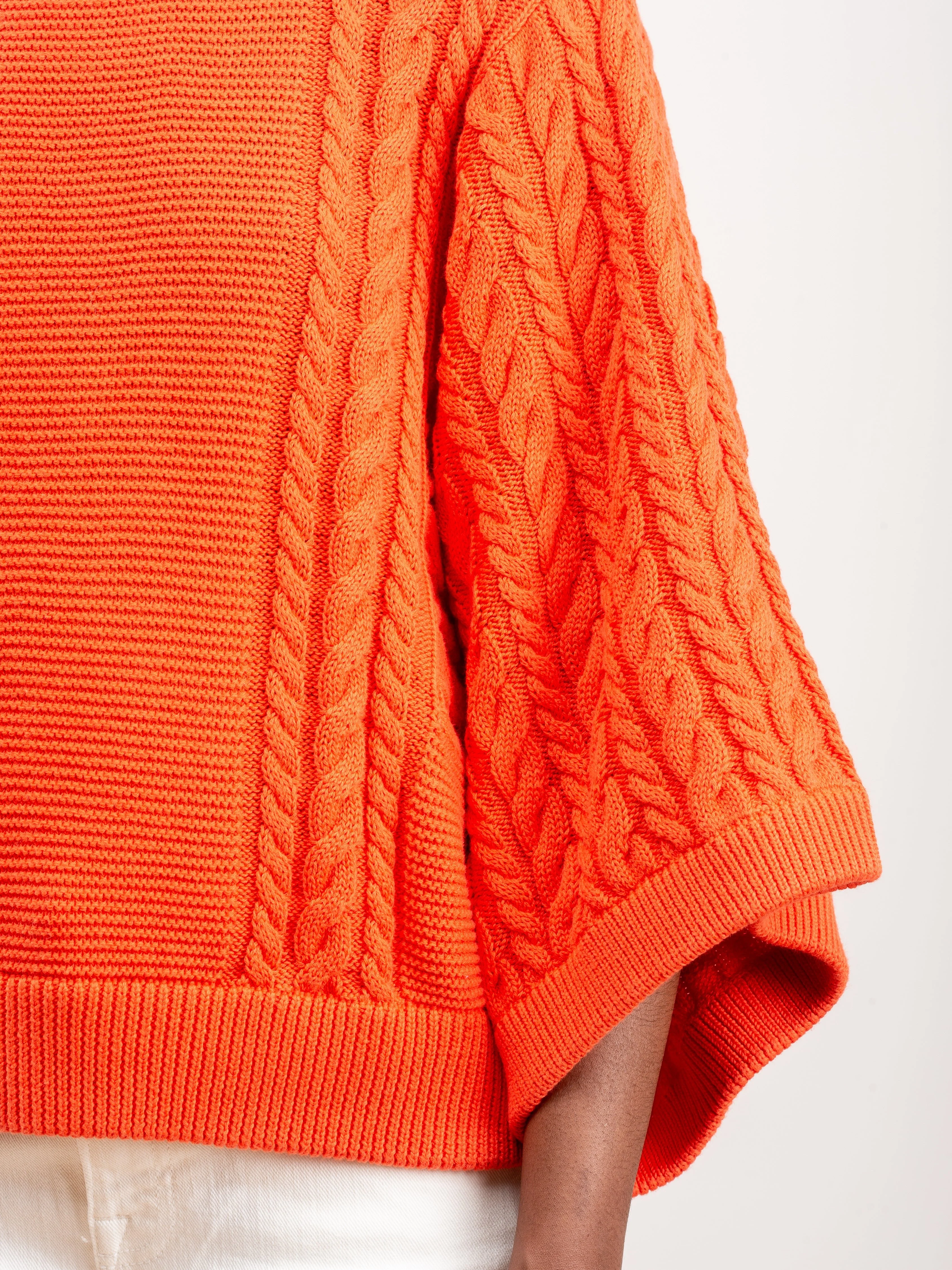cable knit jumper - coral - Image 5