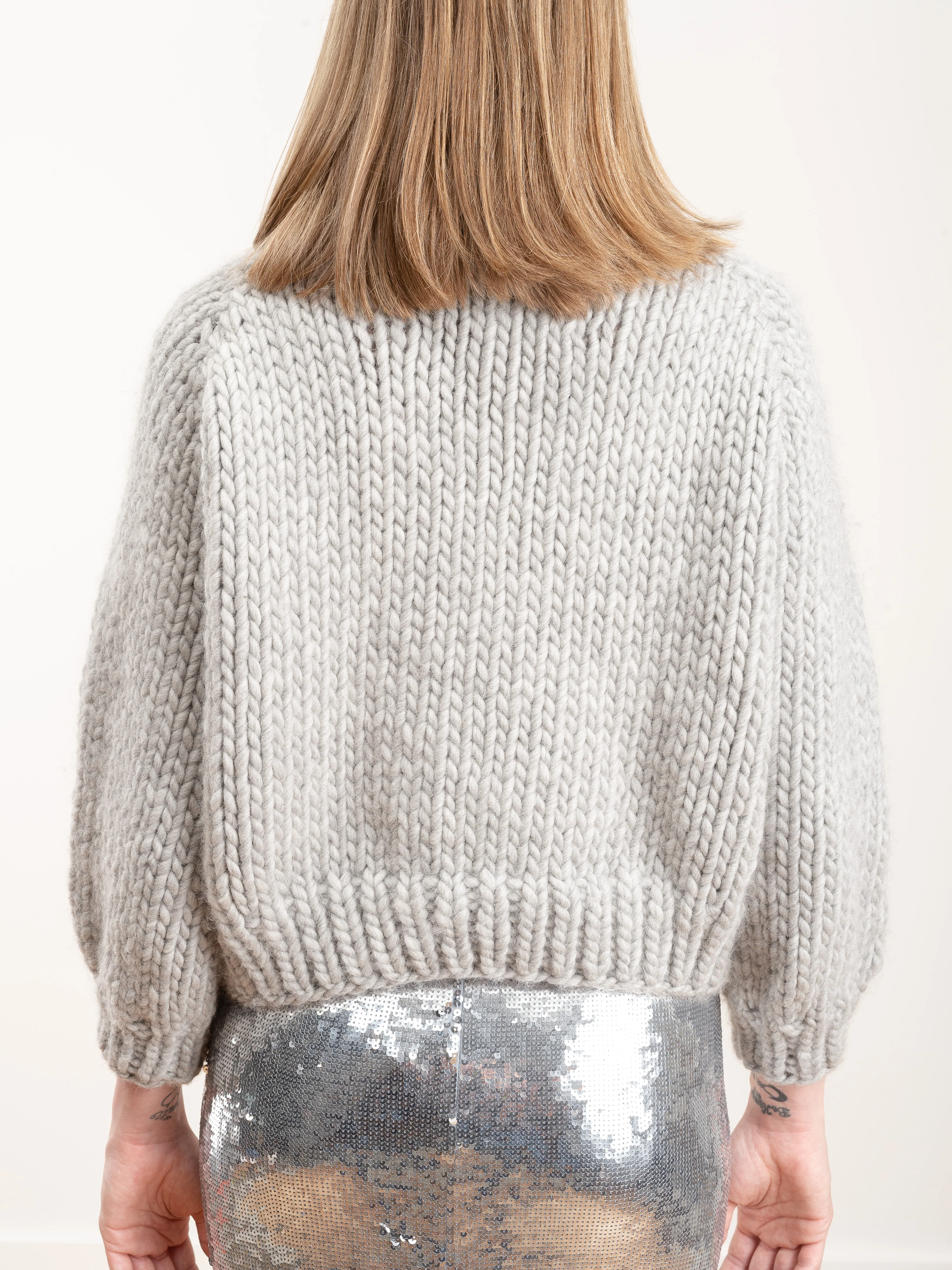 cropped cable - light grey - Image 4