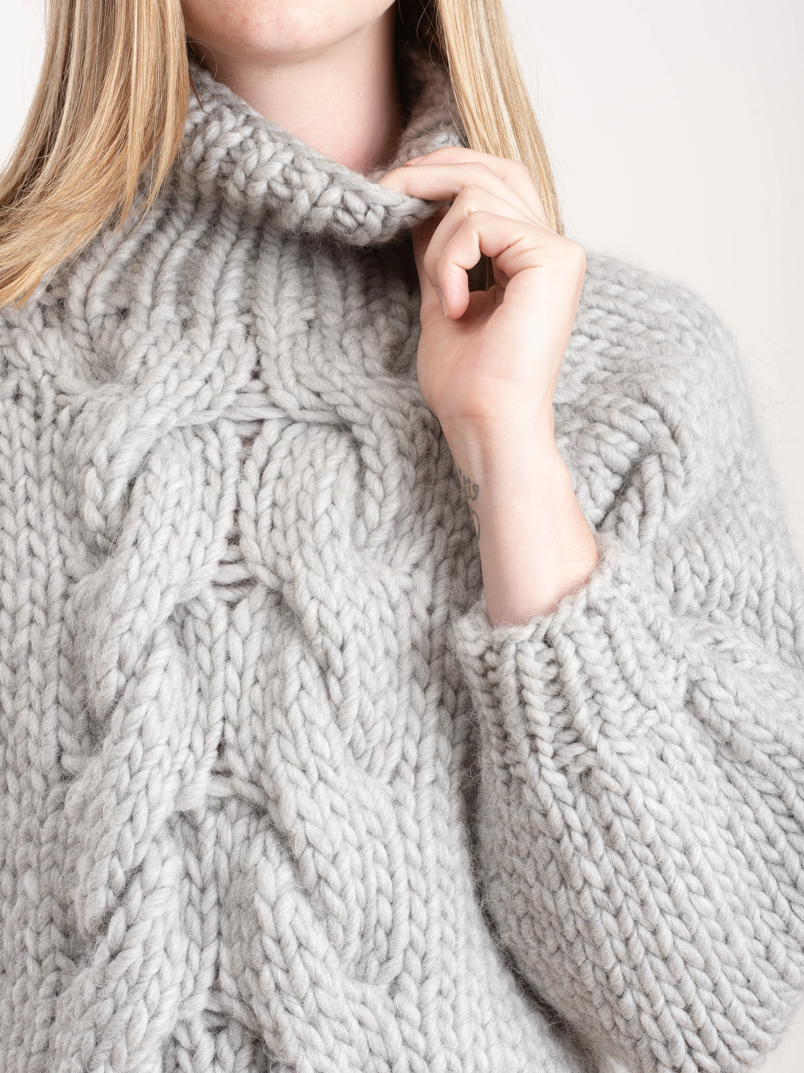 cropped cable - light grey - Image 5