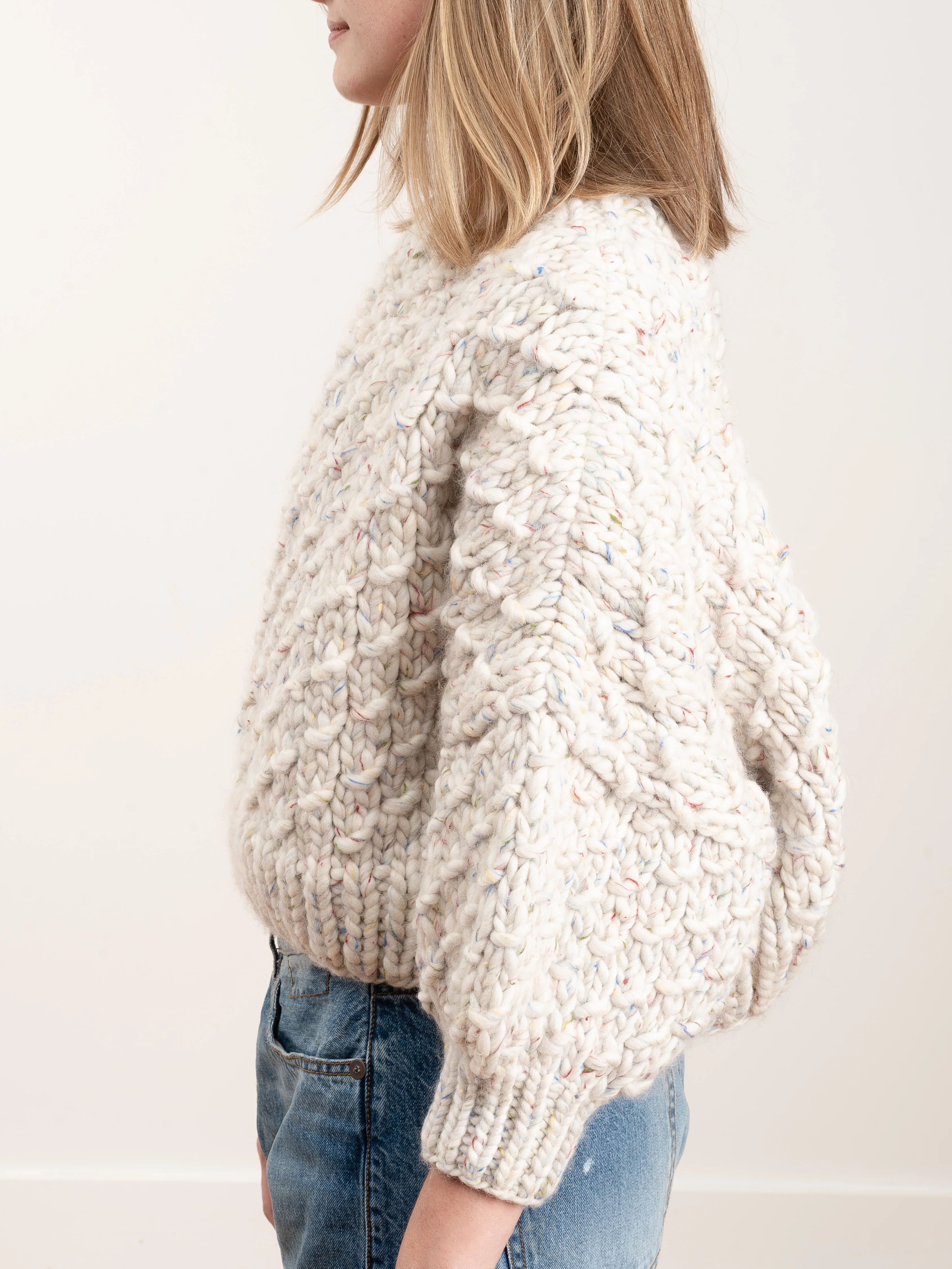cropped crewneck - white - Image 4
