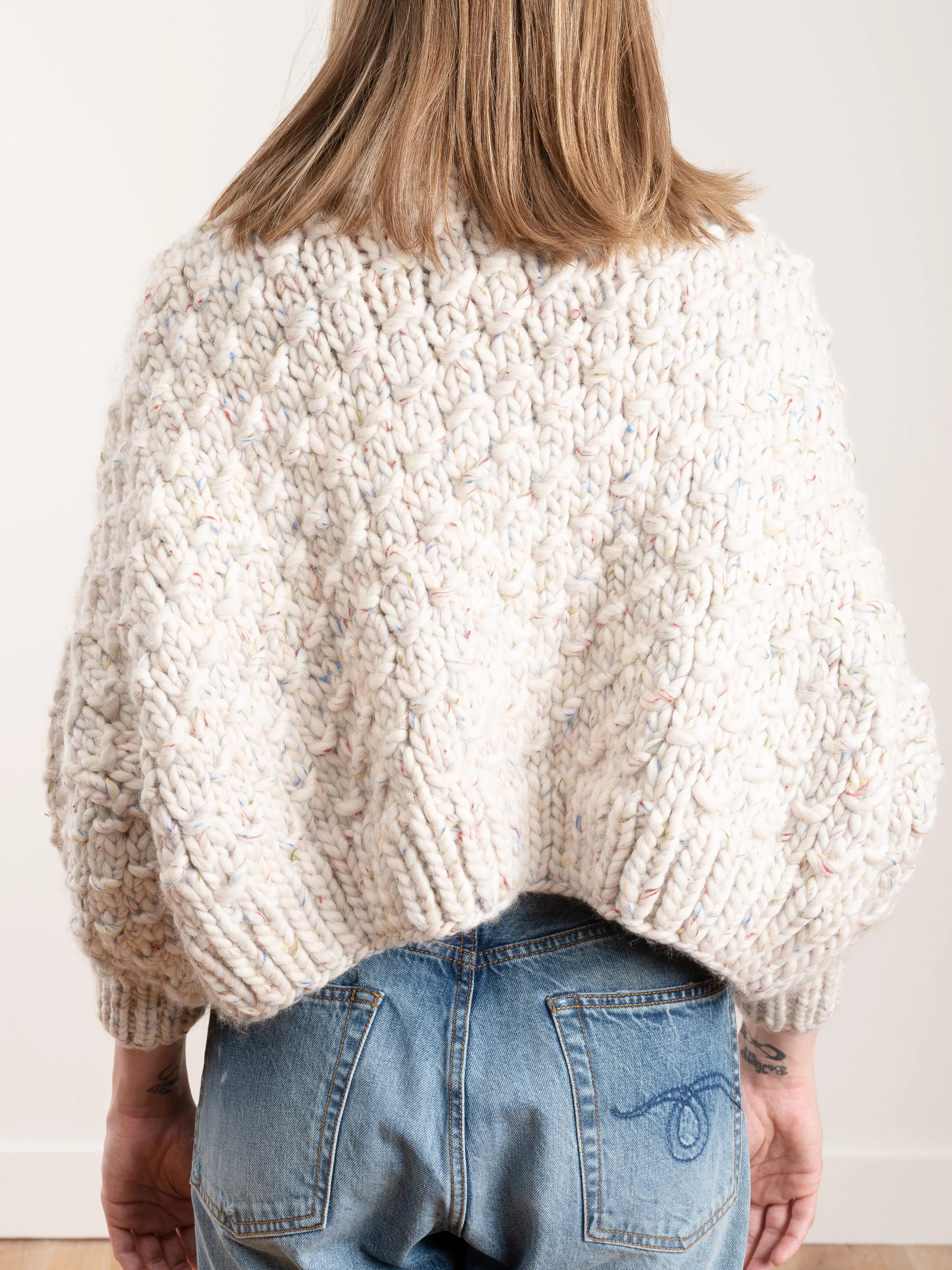 cropped crewneck - white - Image 5