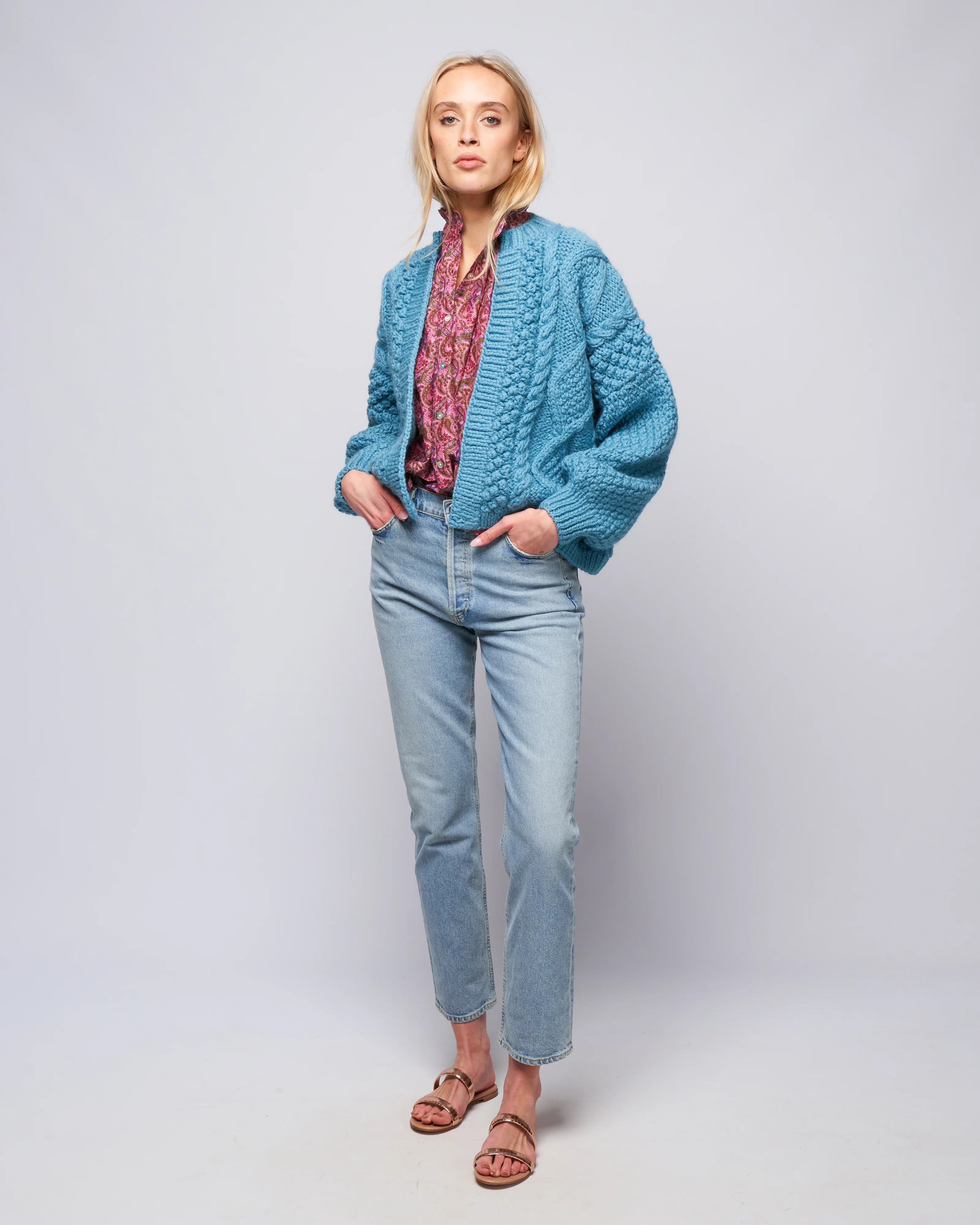 kimmie cardigan - cameo blue - Image 2