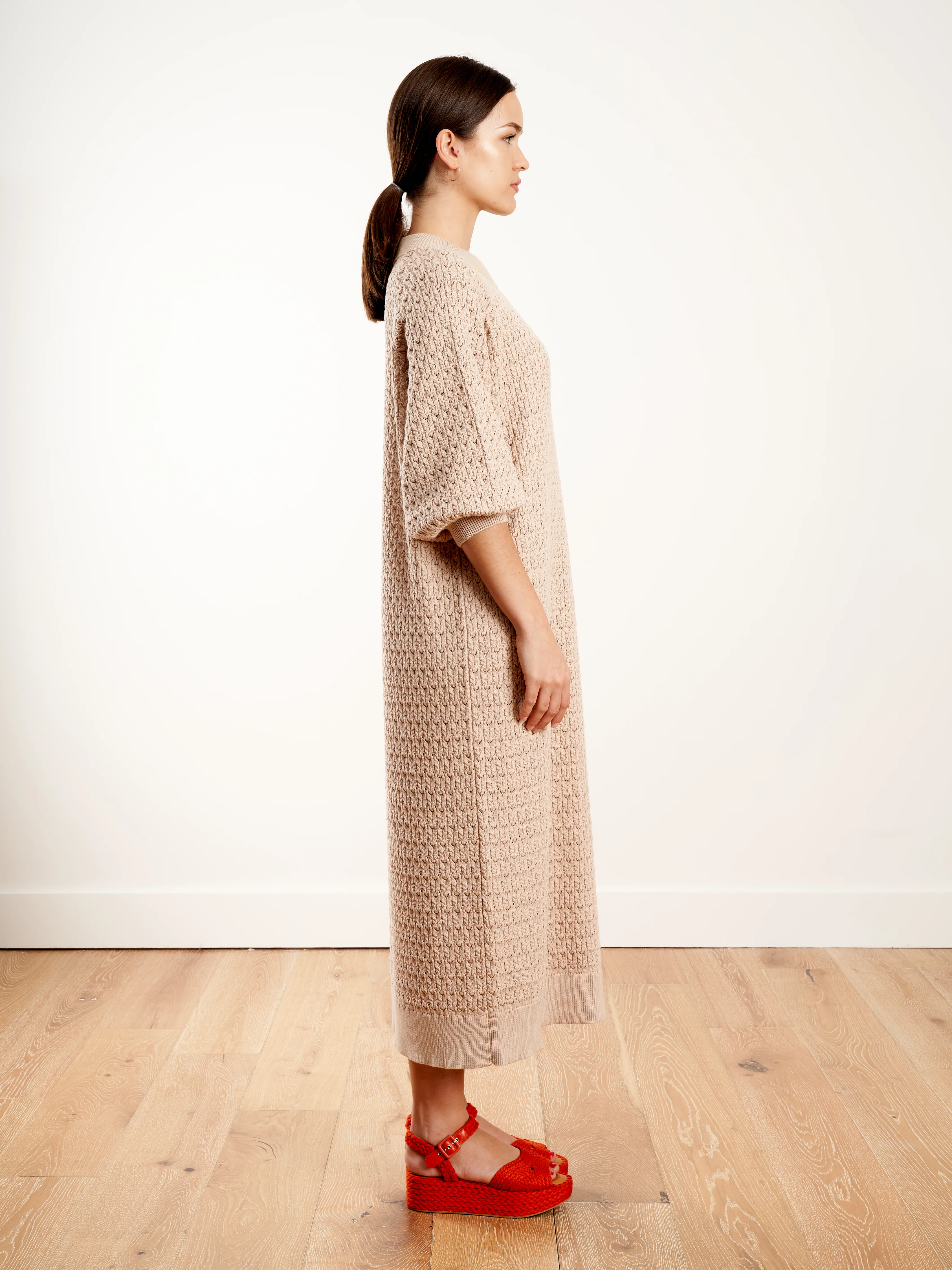 lace dress - light sand - Image 3