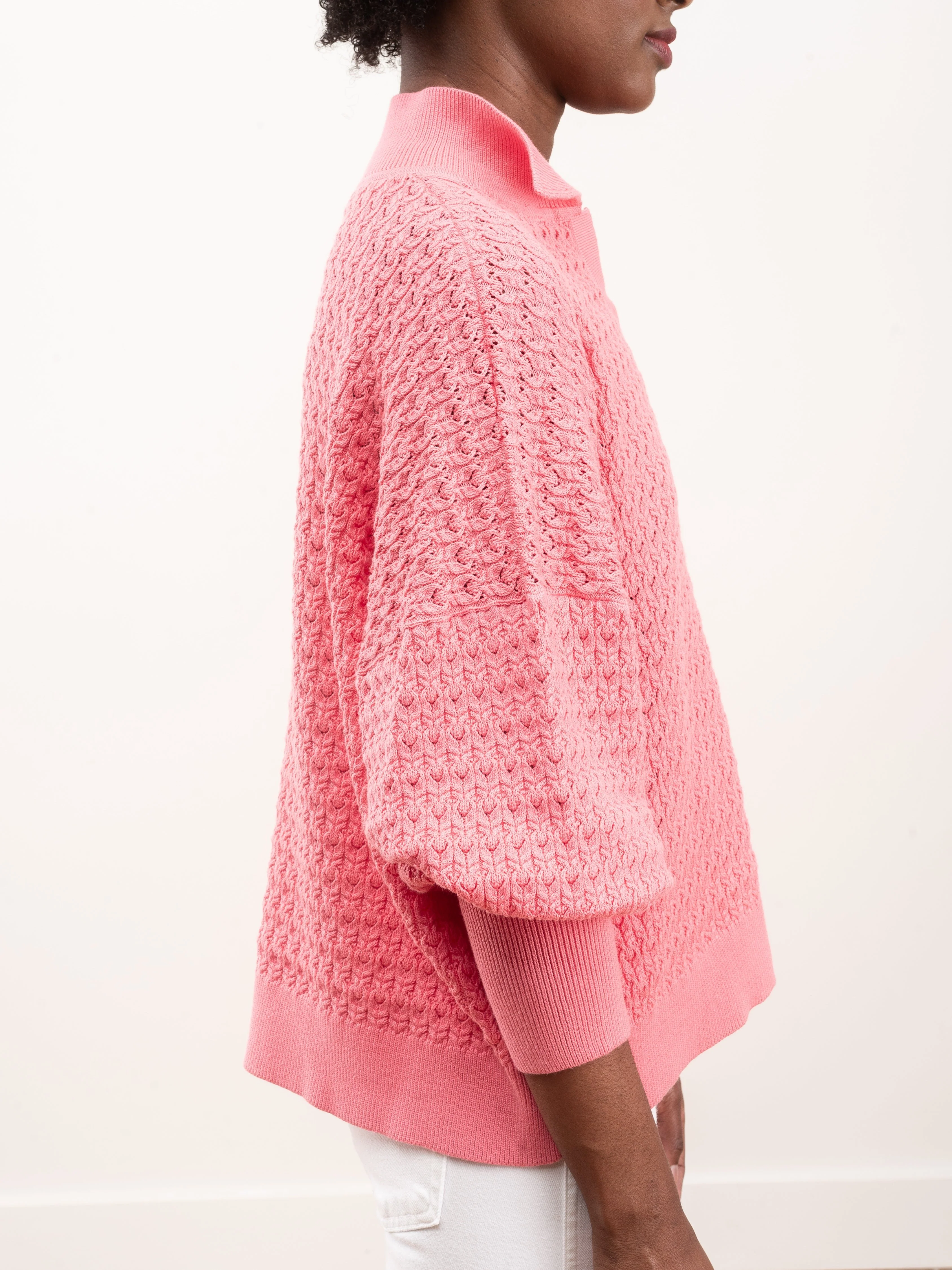 lace polo - bubblegum - Image 5