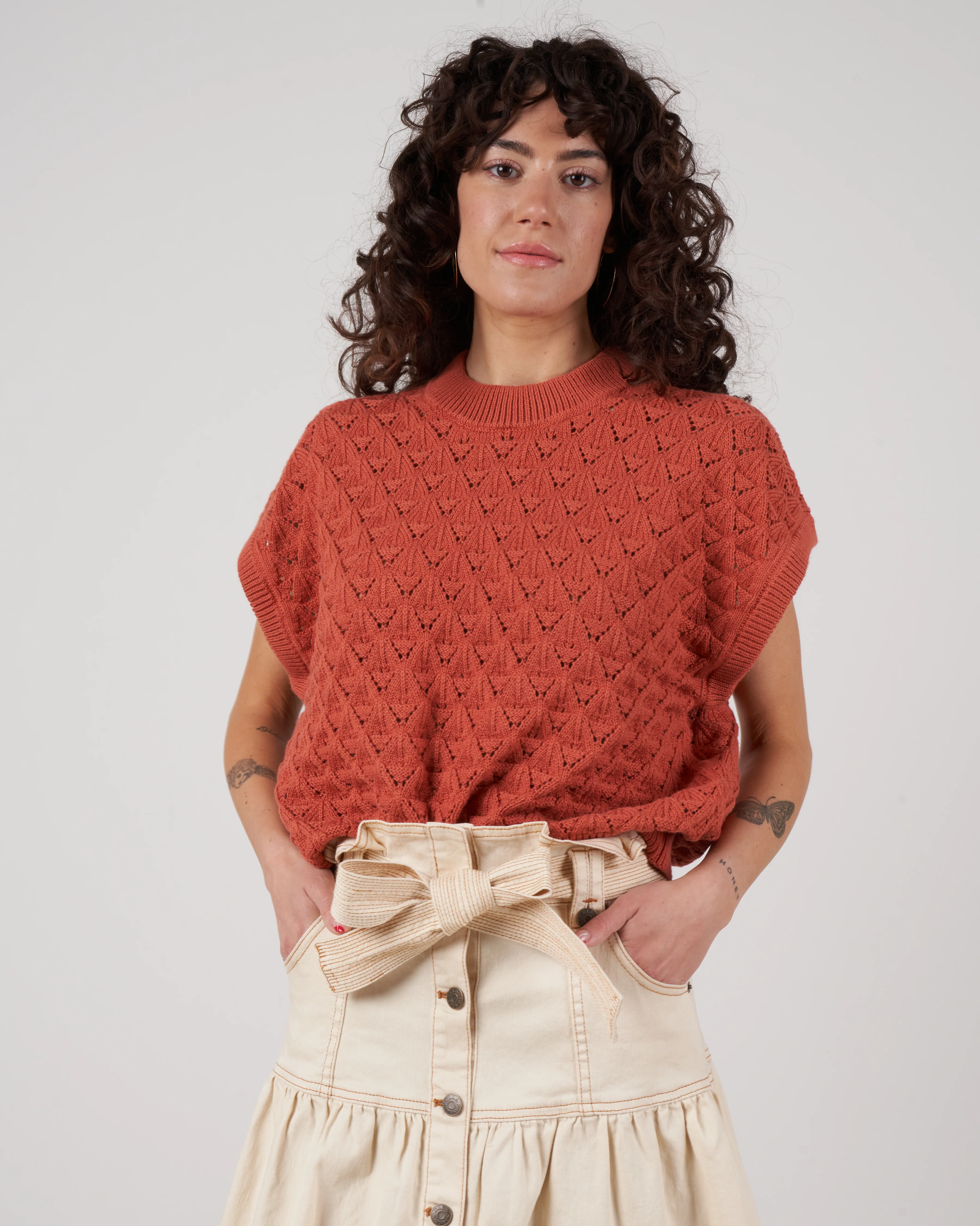 lace top - apricot brandy - Image 2