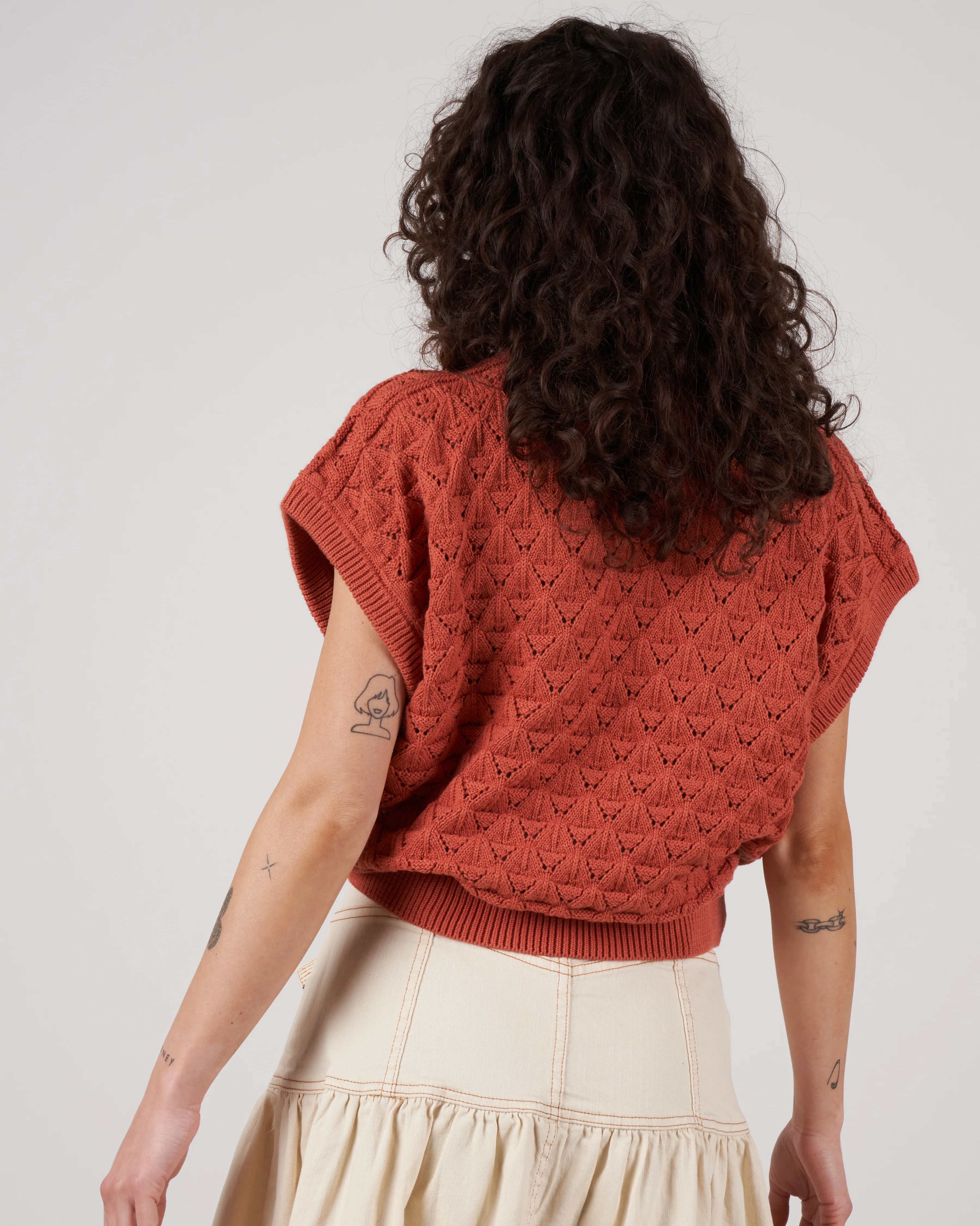 lace top - apricot brandy - Image 3