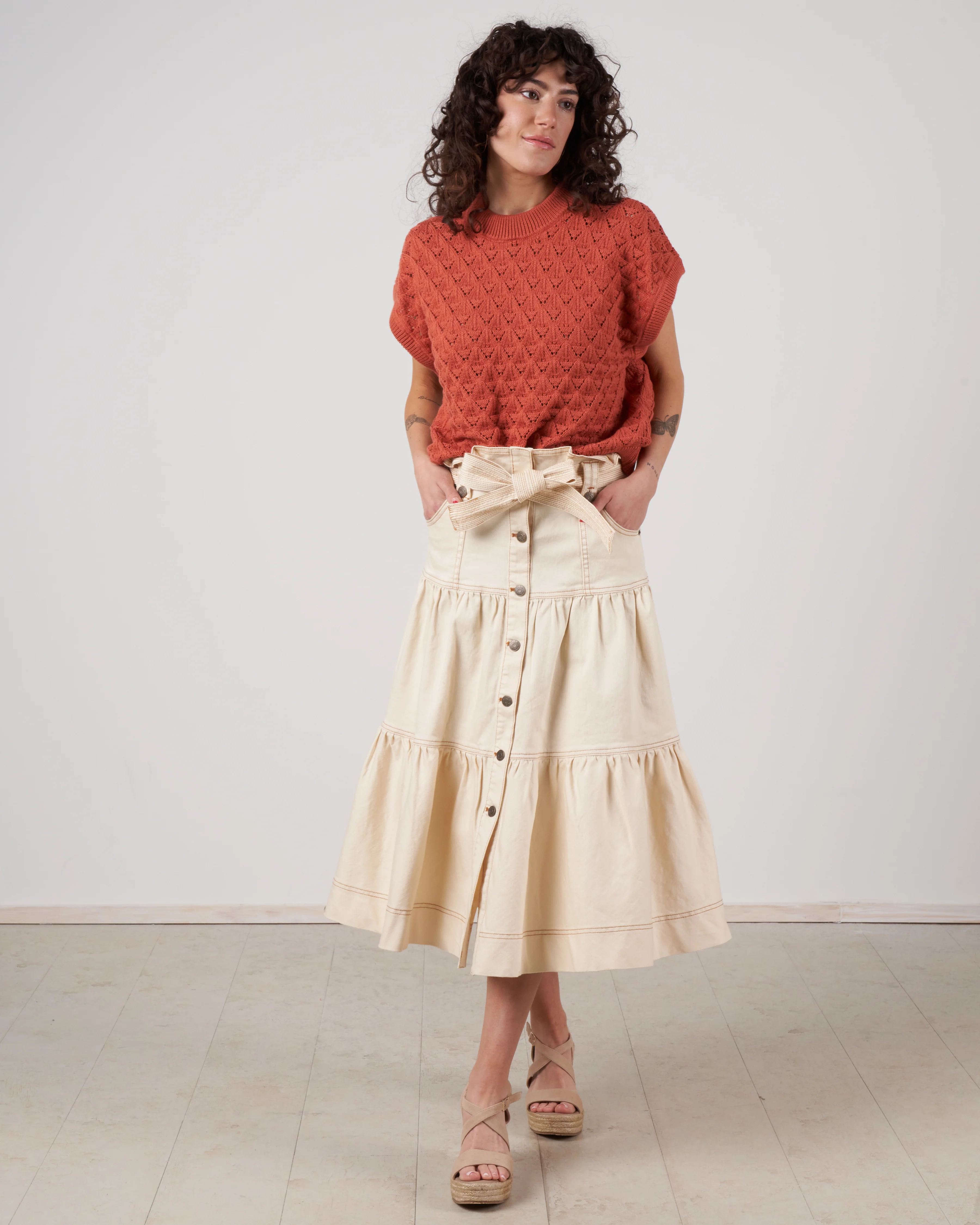 lace top - apricot brandy - Image 5