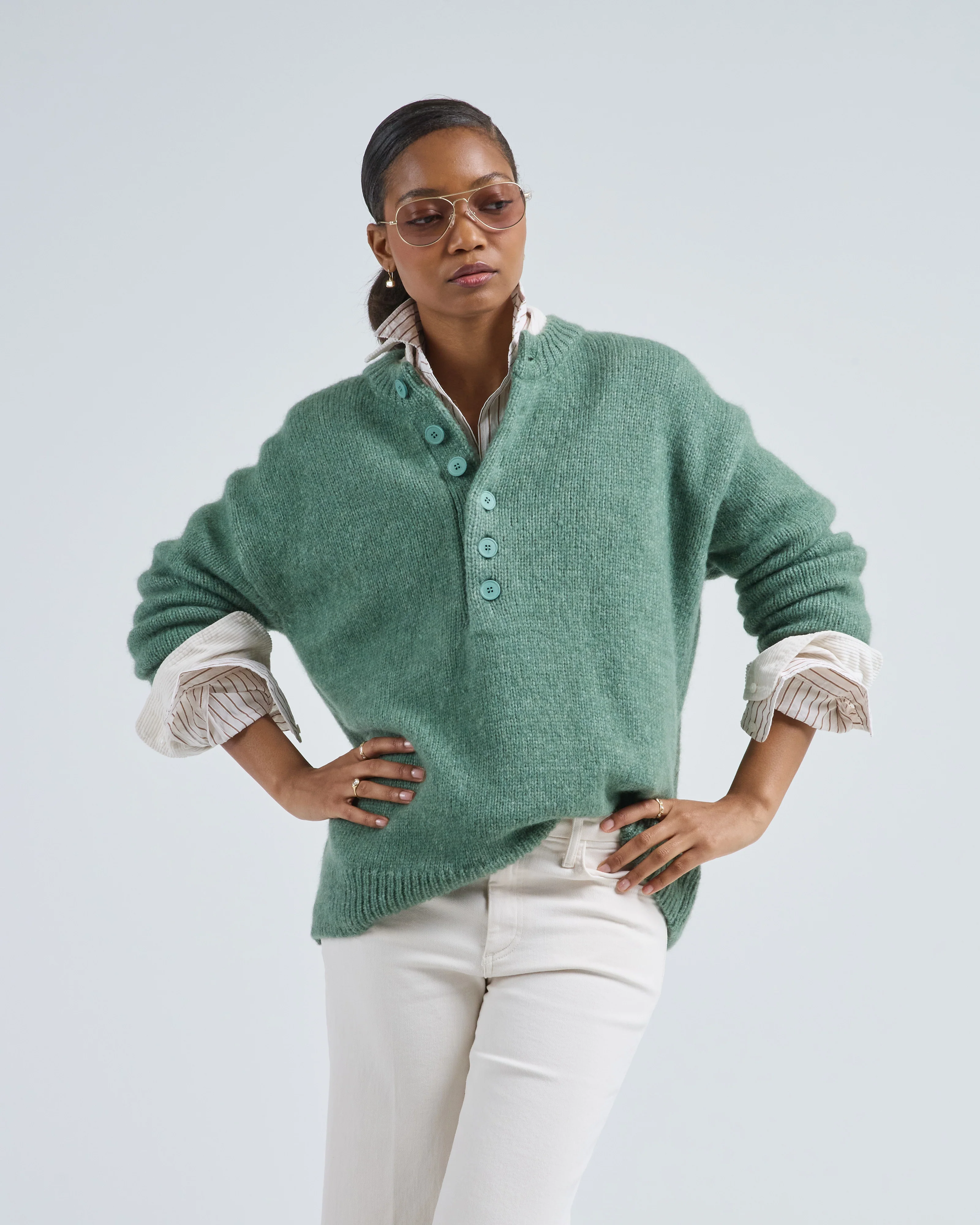 lexa buttoned jumper - Image 2