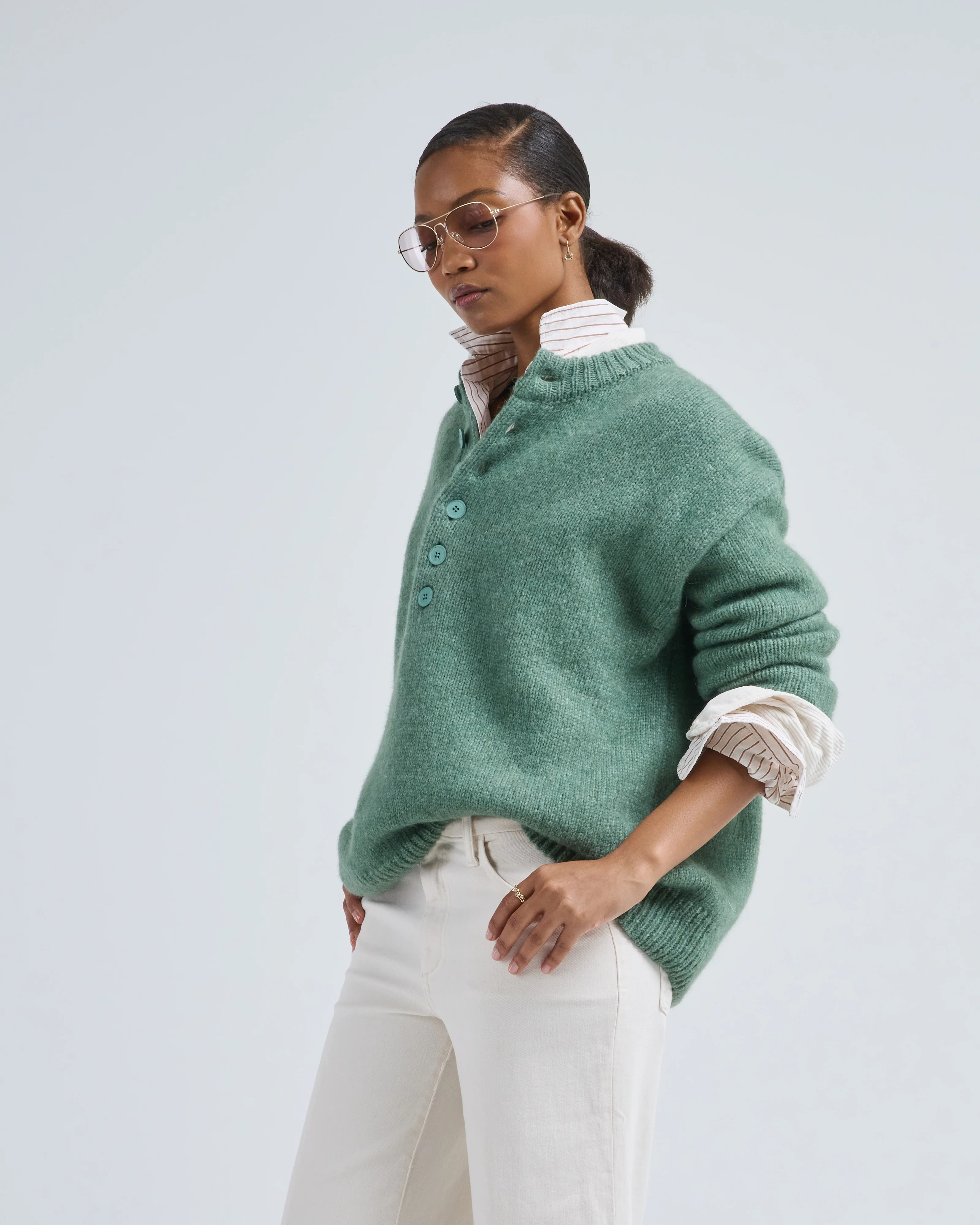 lexa buttoned jumper - Image 3
