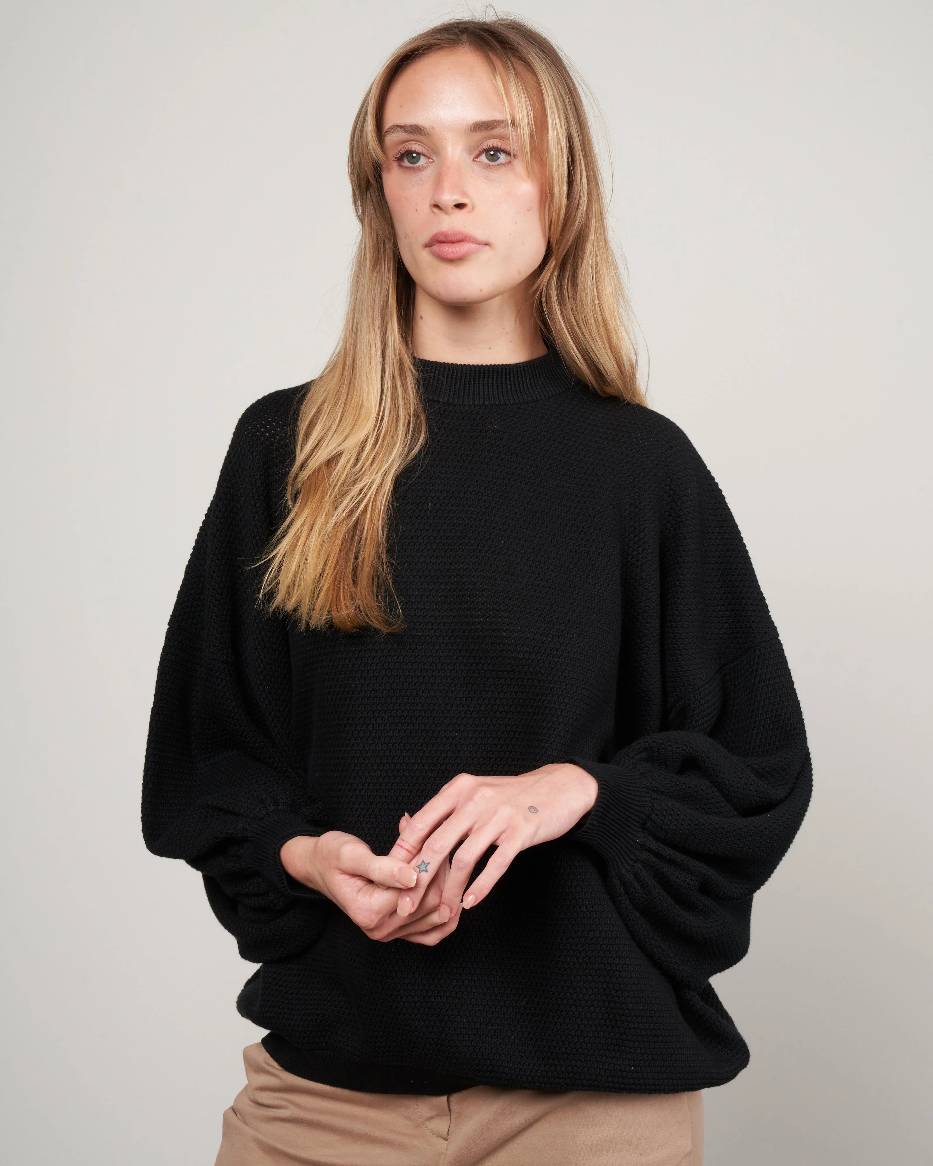 light sleeve jumper - black - Image 2