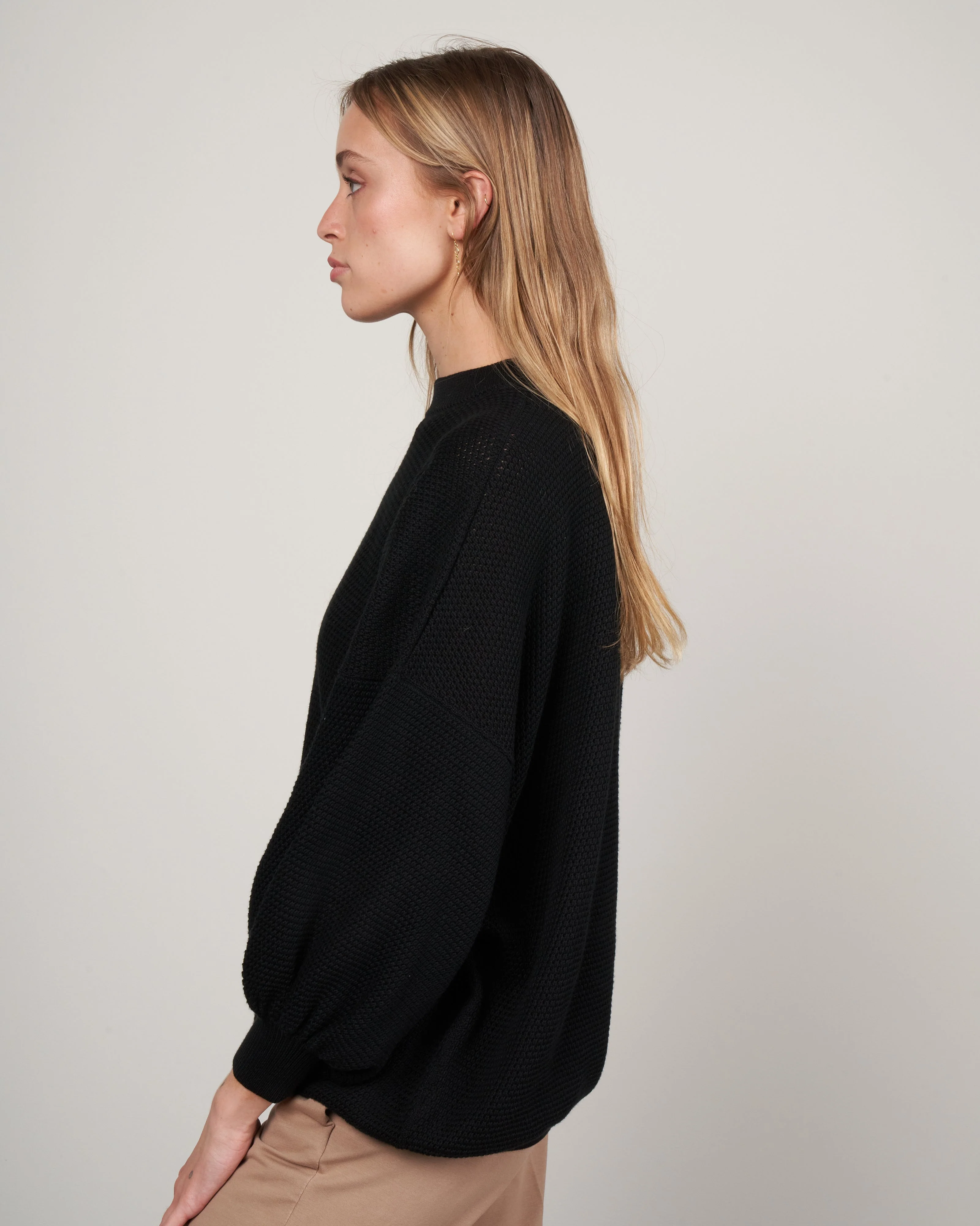 light sleeve jumper - black - Image 3