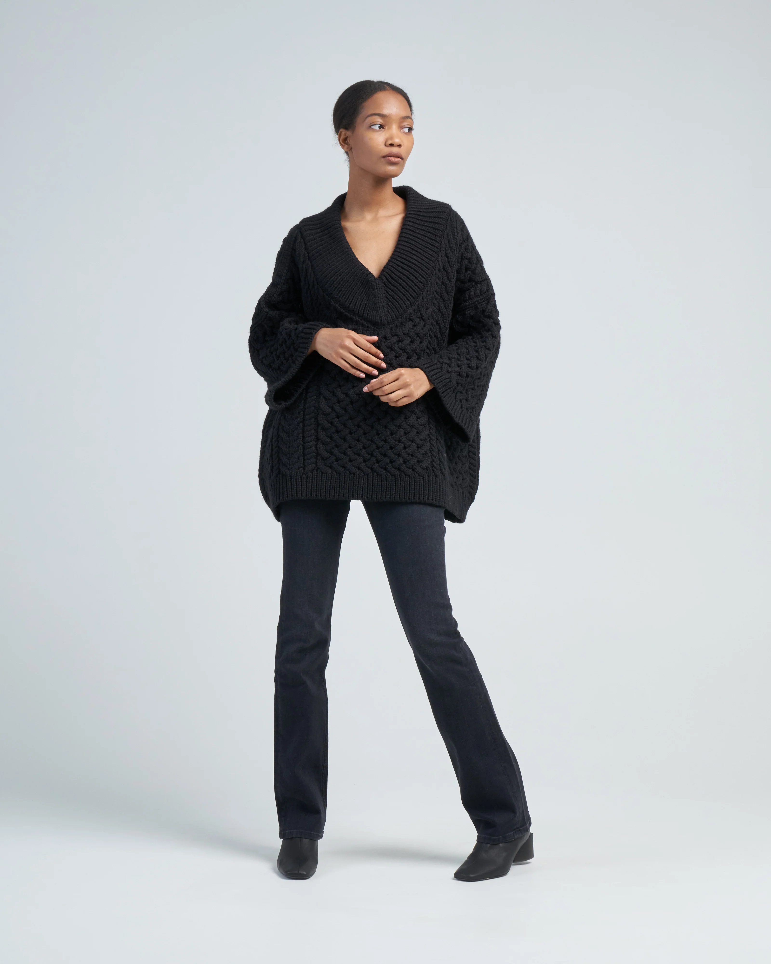 maxi v neck jumper - Image 2