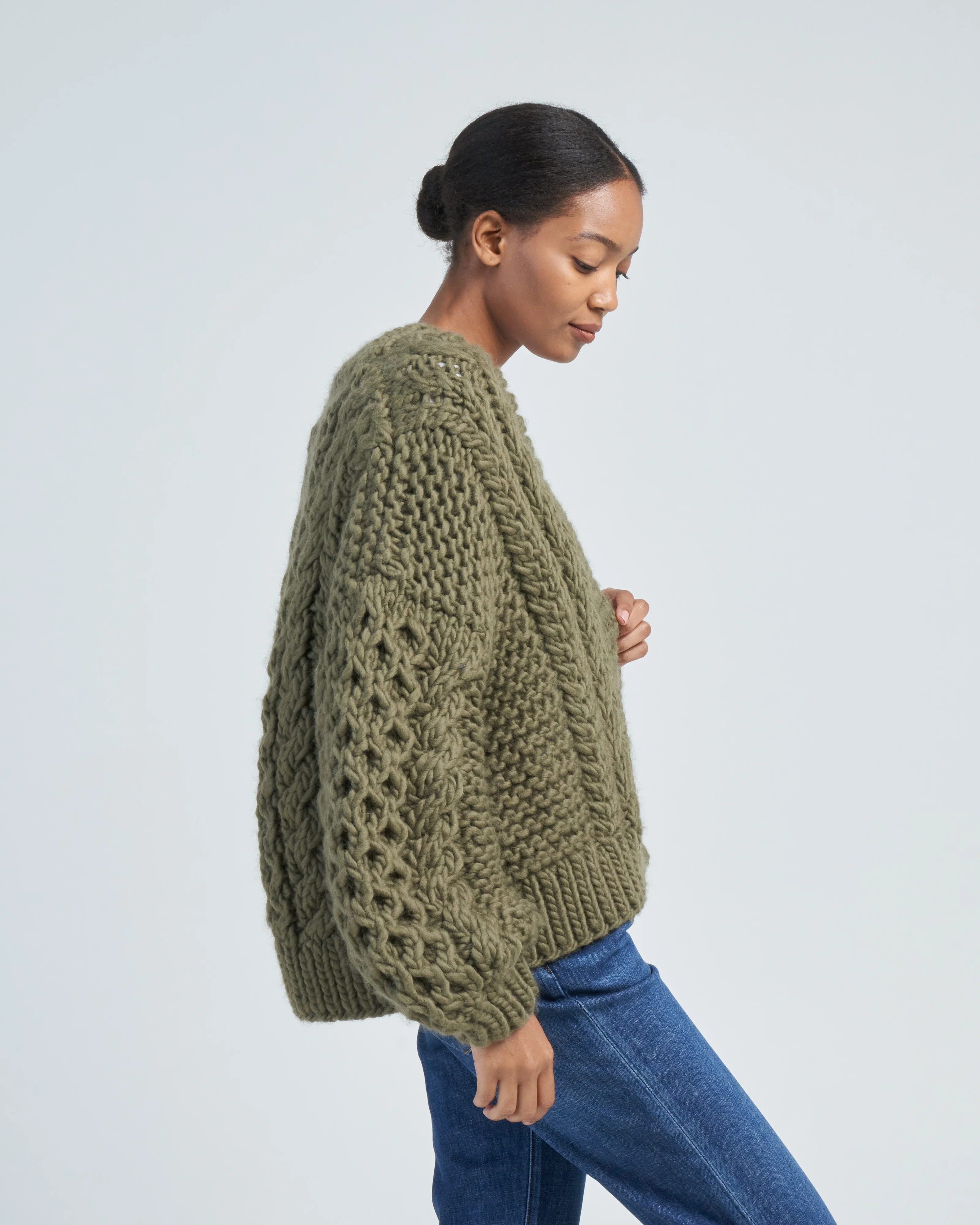 valia mixed stitch bomber - Image 3