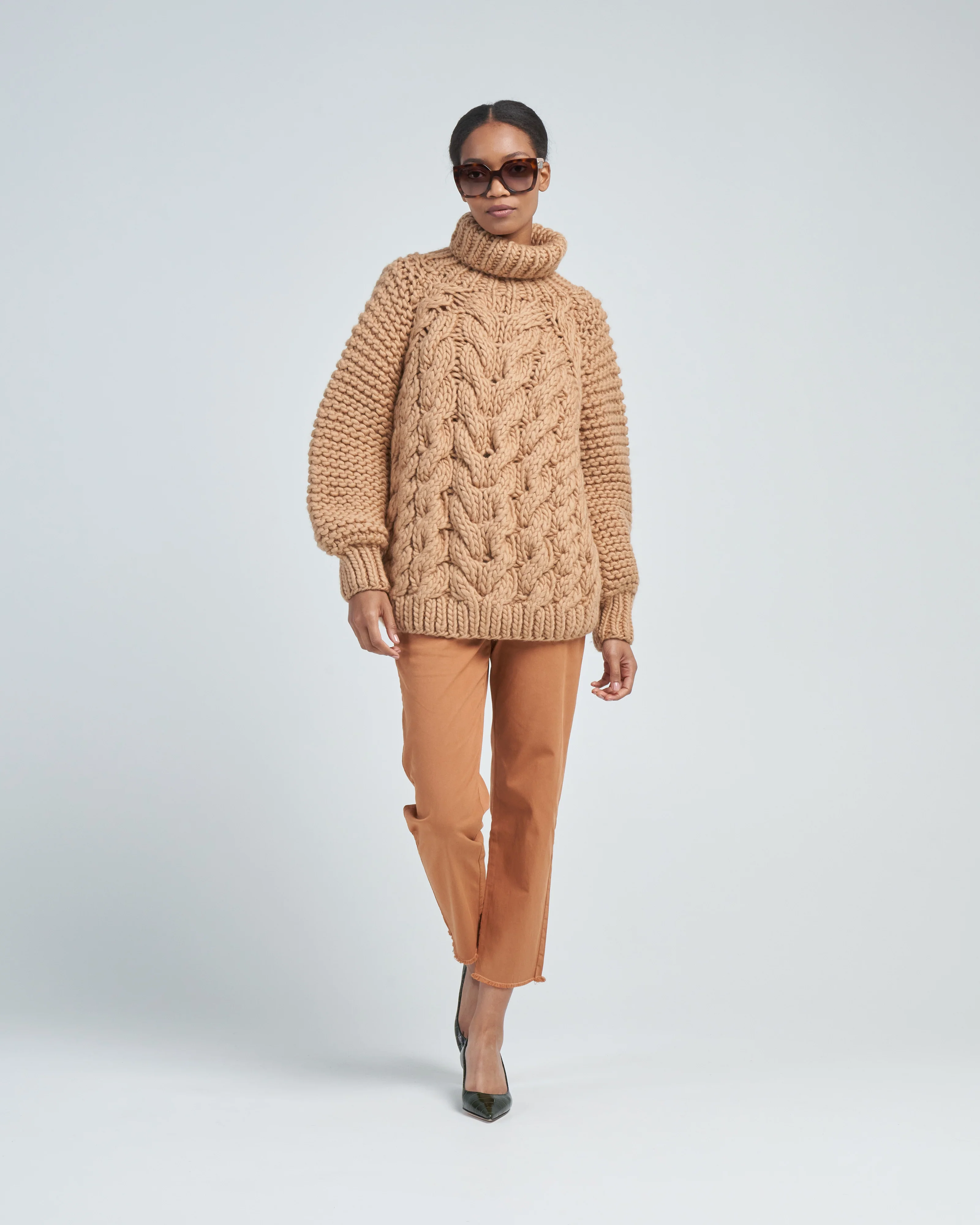 vasso cable high neck jumper - Image 2