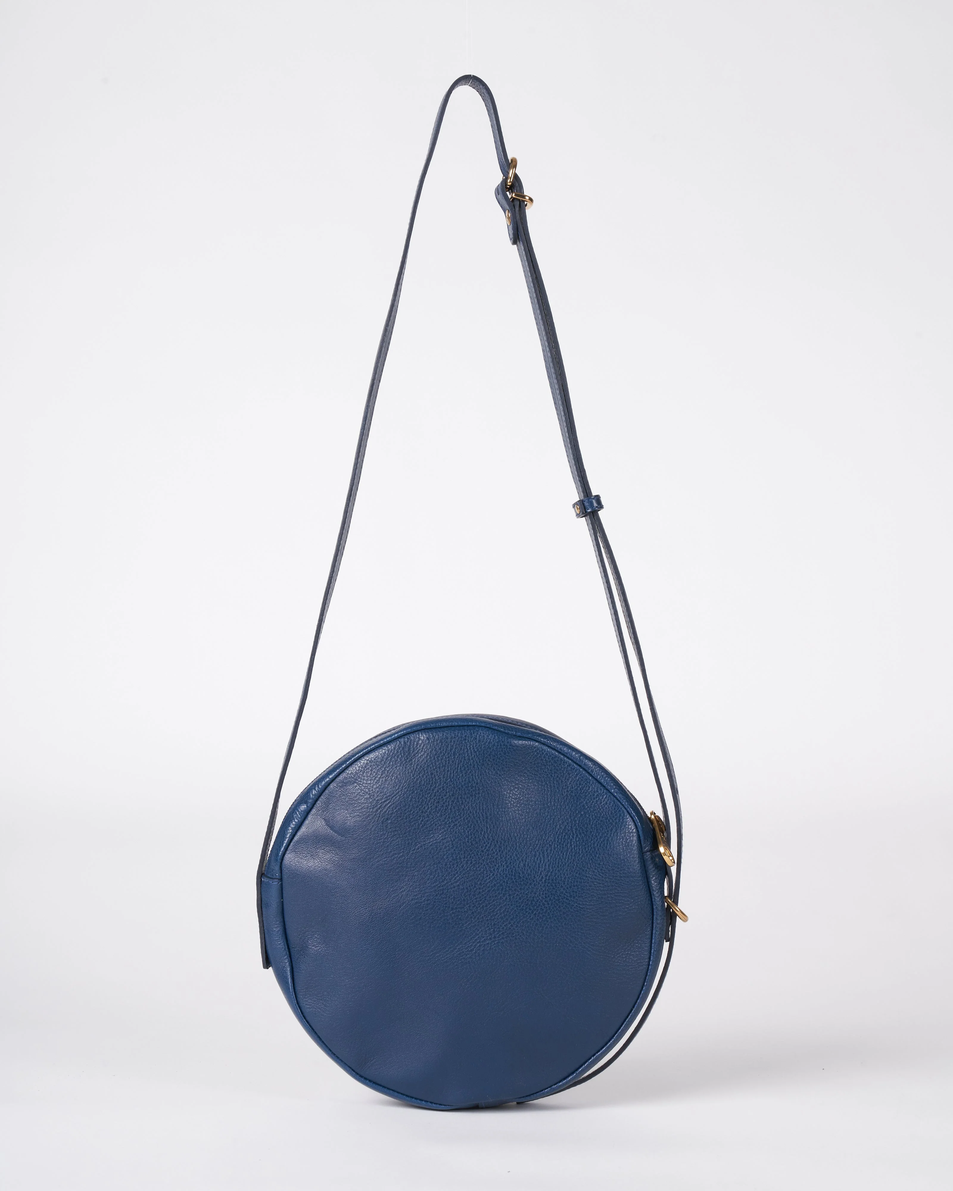 blue crossbody - blue leather - Image 2