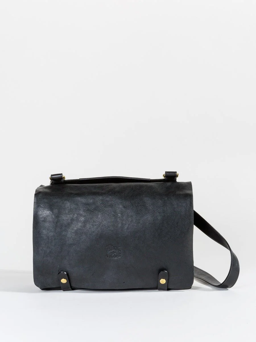briefcase with shoulder strap - black - Image 2