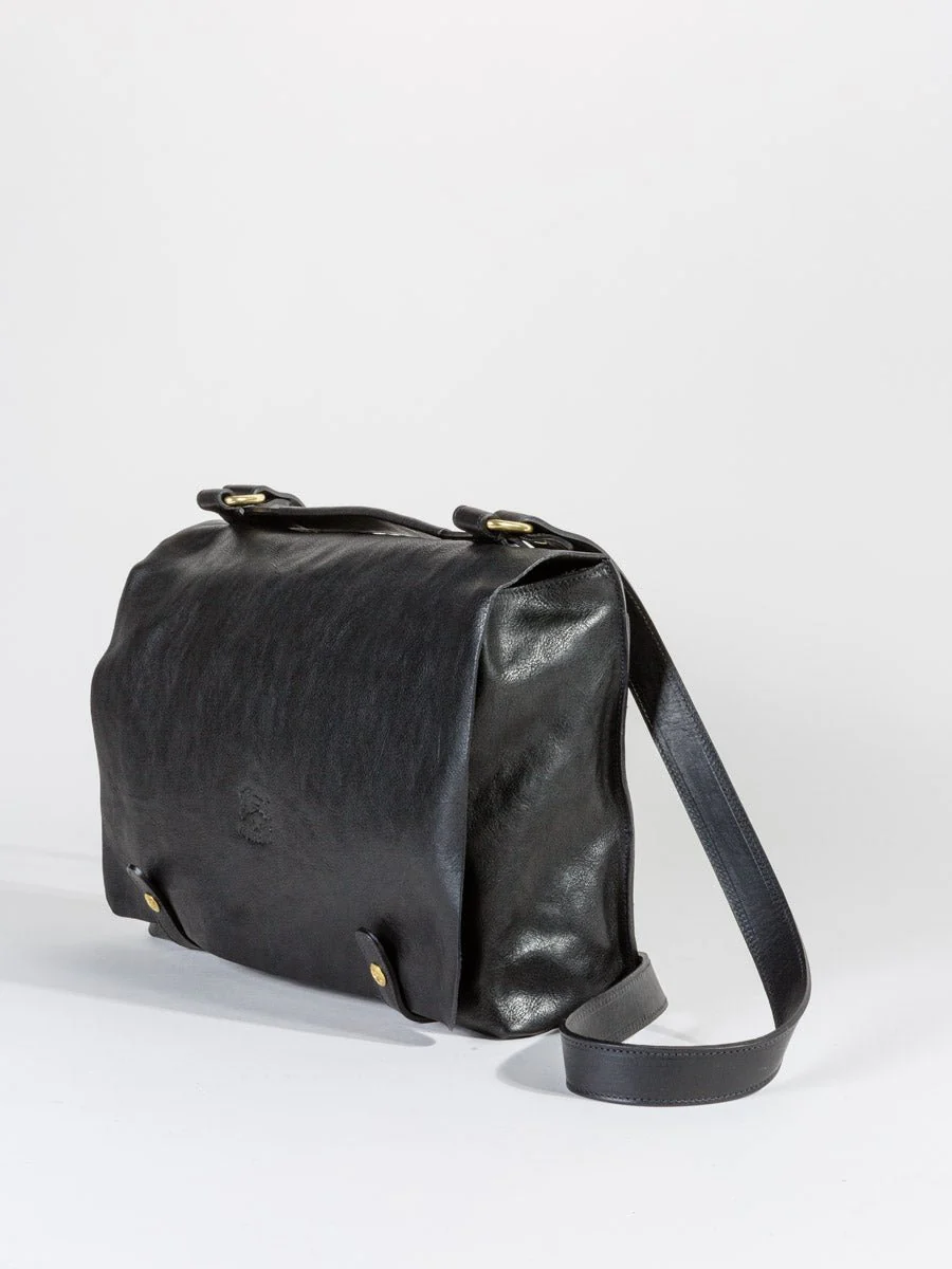 briefcase with shoulder strap - black - Image 3