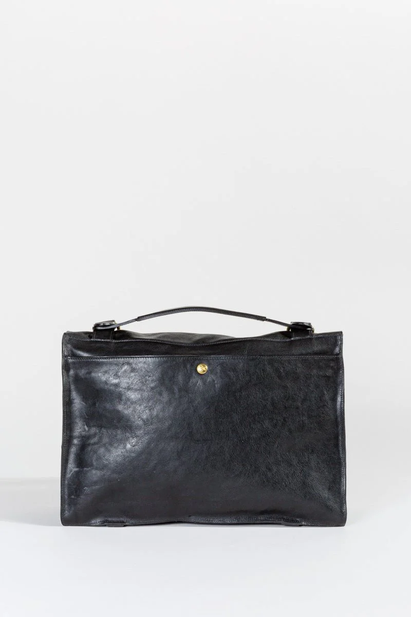 briefcase with shoulder strap - black - Image 5