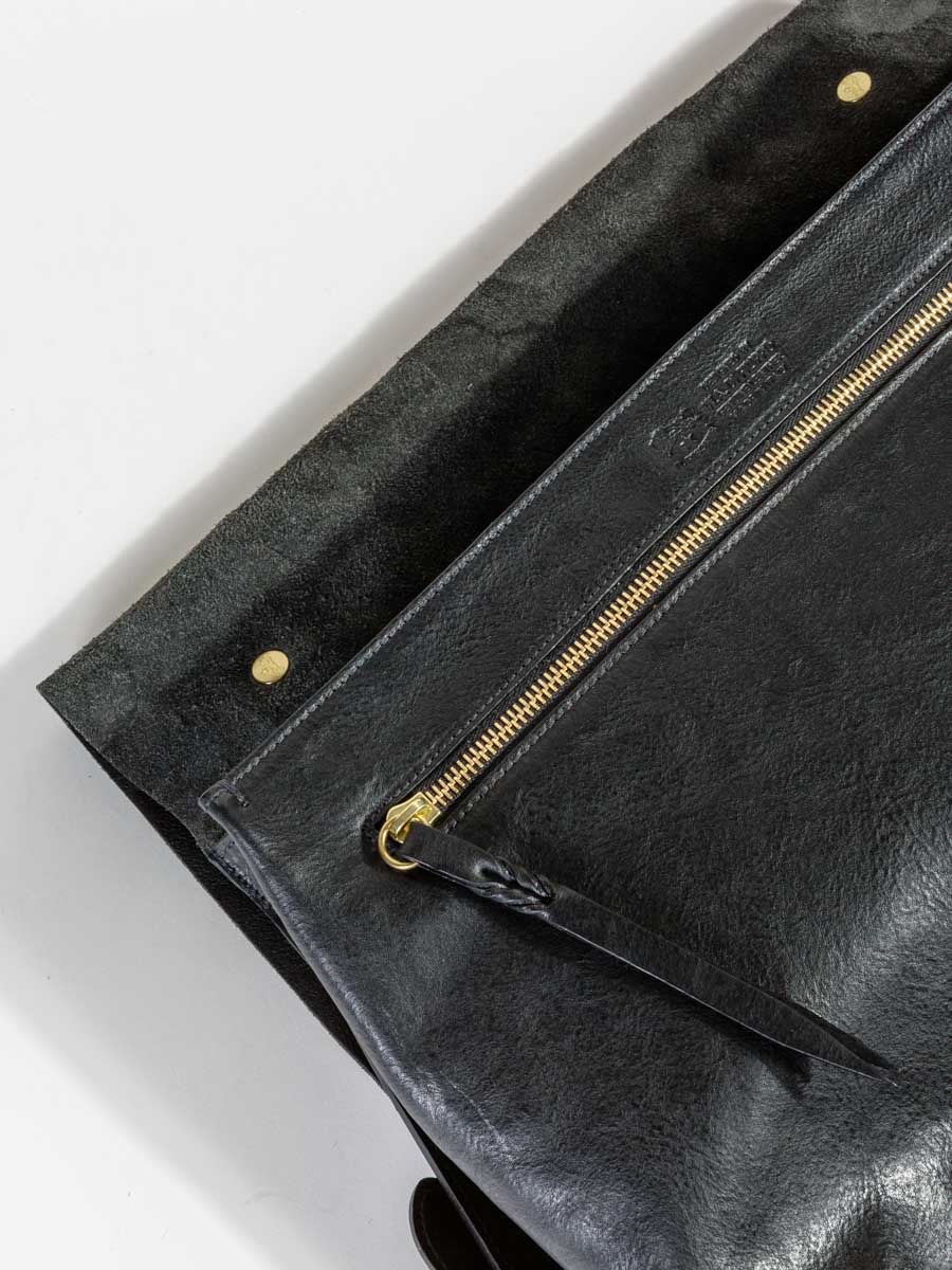 briefcase with shoulder strap - black - Image 7