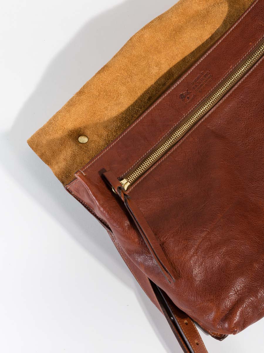 briefcase with shoulder strap - cognac - Image 7