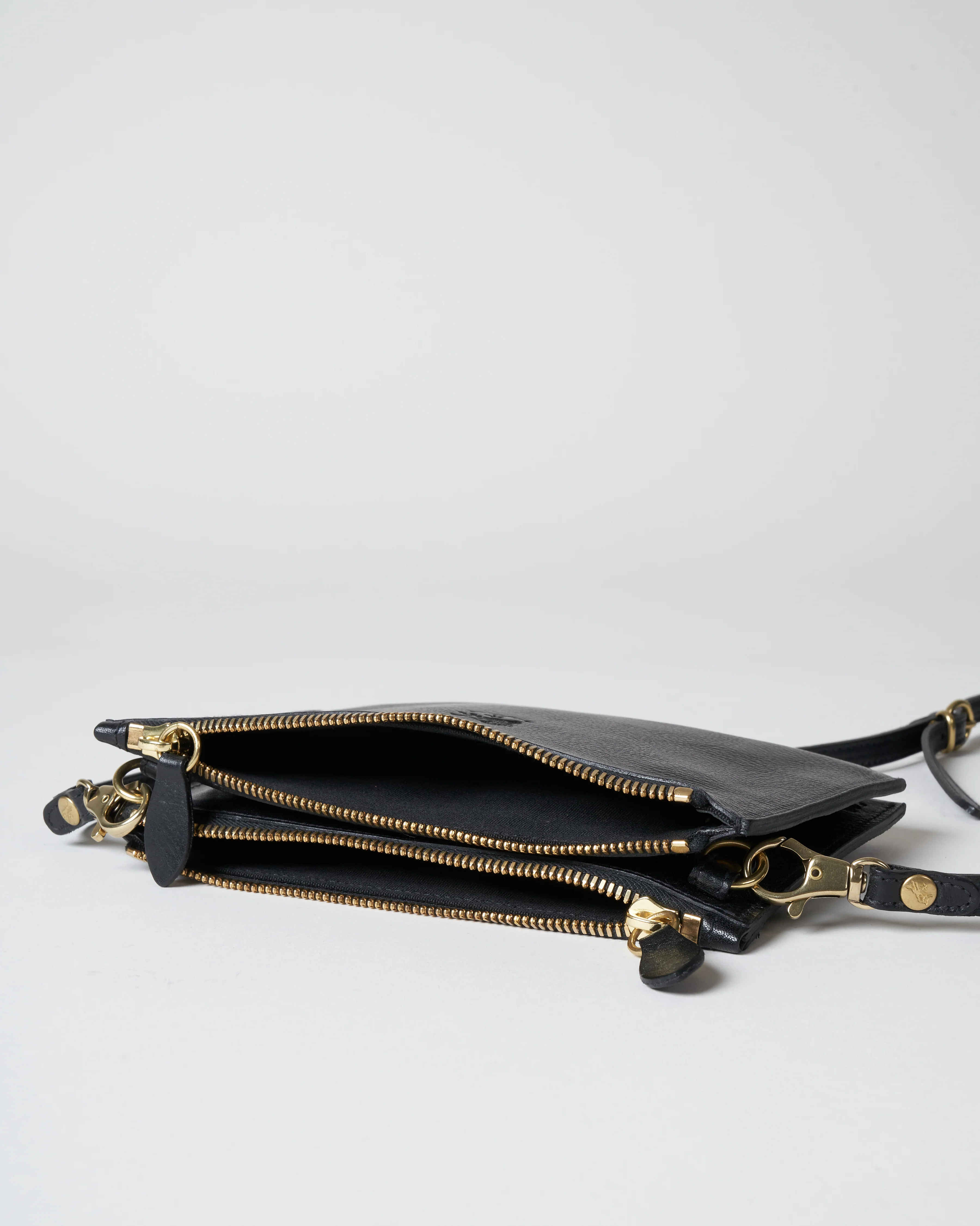 cowhide clutch bag - nero - Image 3
