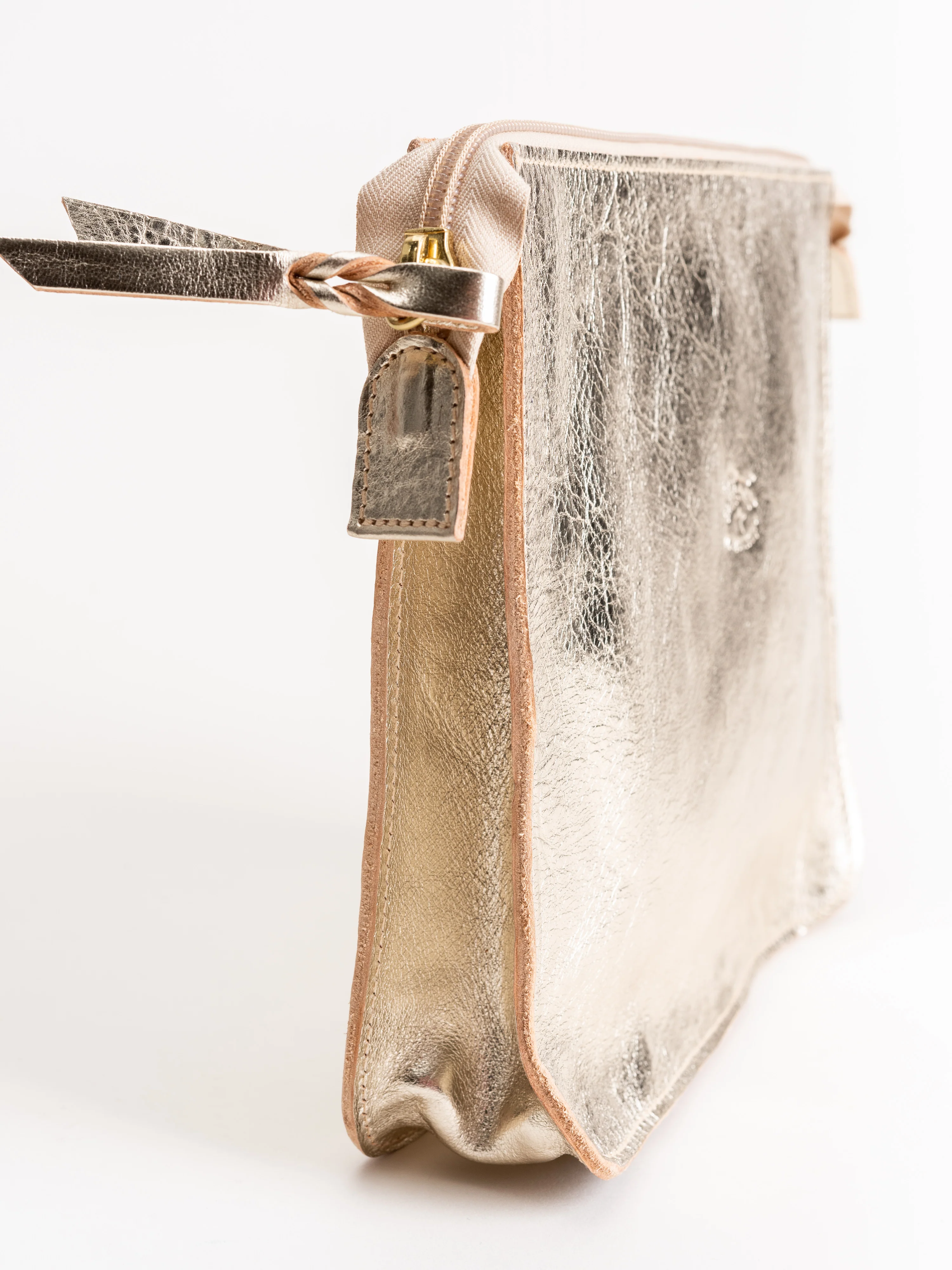 cowhide clutch - platino - Image 3