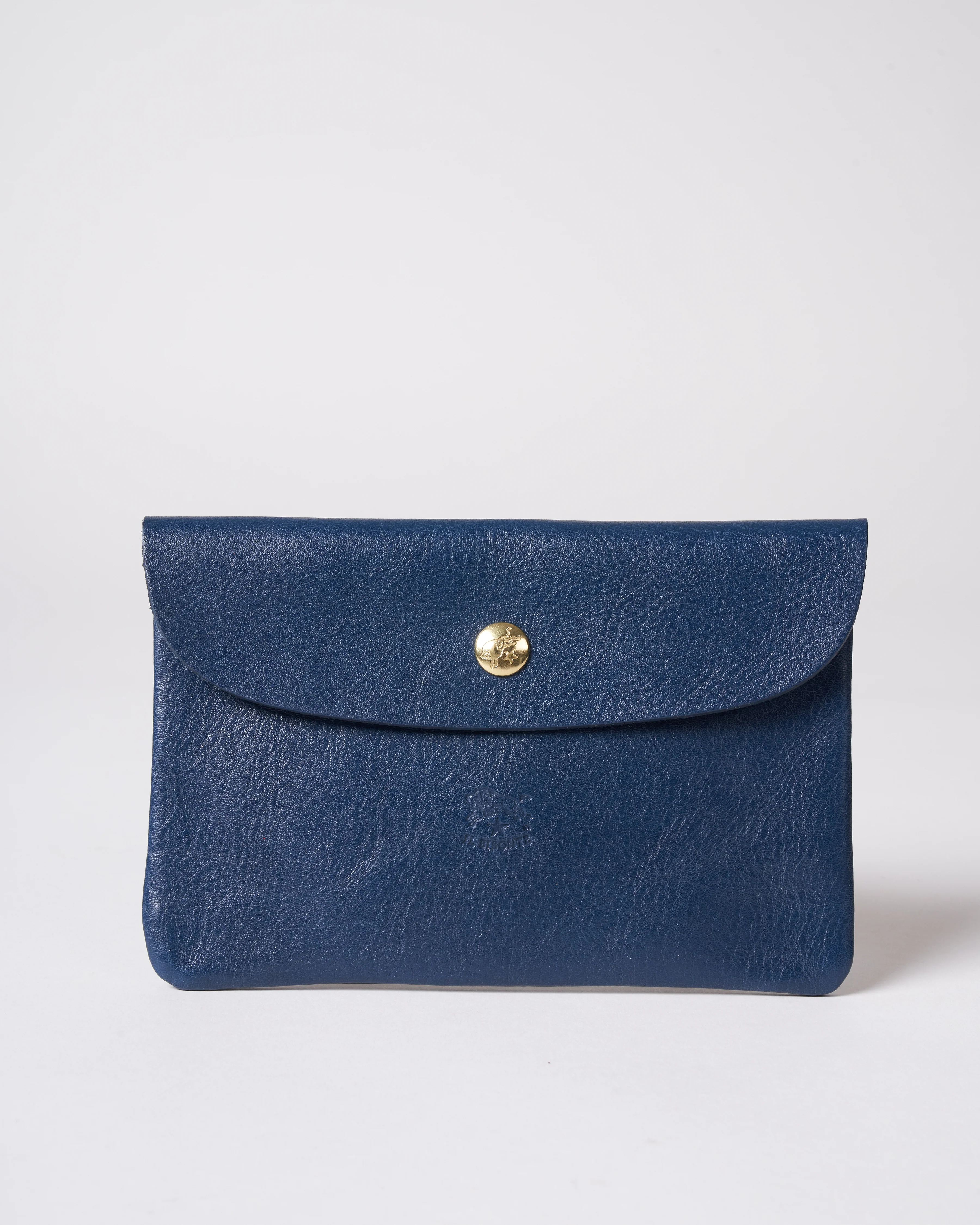 cowhide envelope - blue