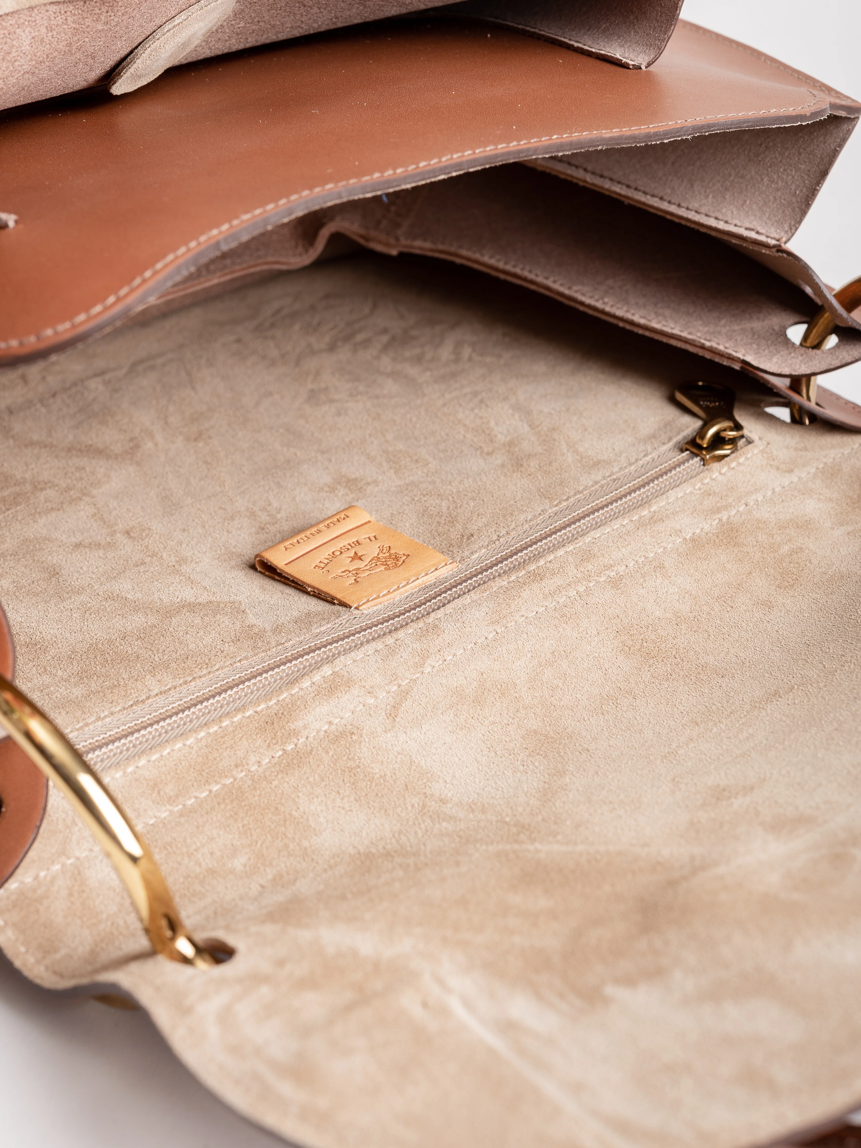 cowhide shoulder bag - cioccolato - Image 4