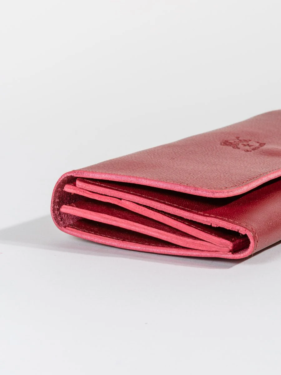 cowhide wallet - red - Image 3