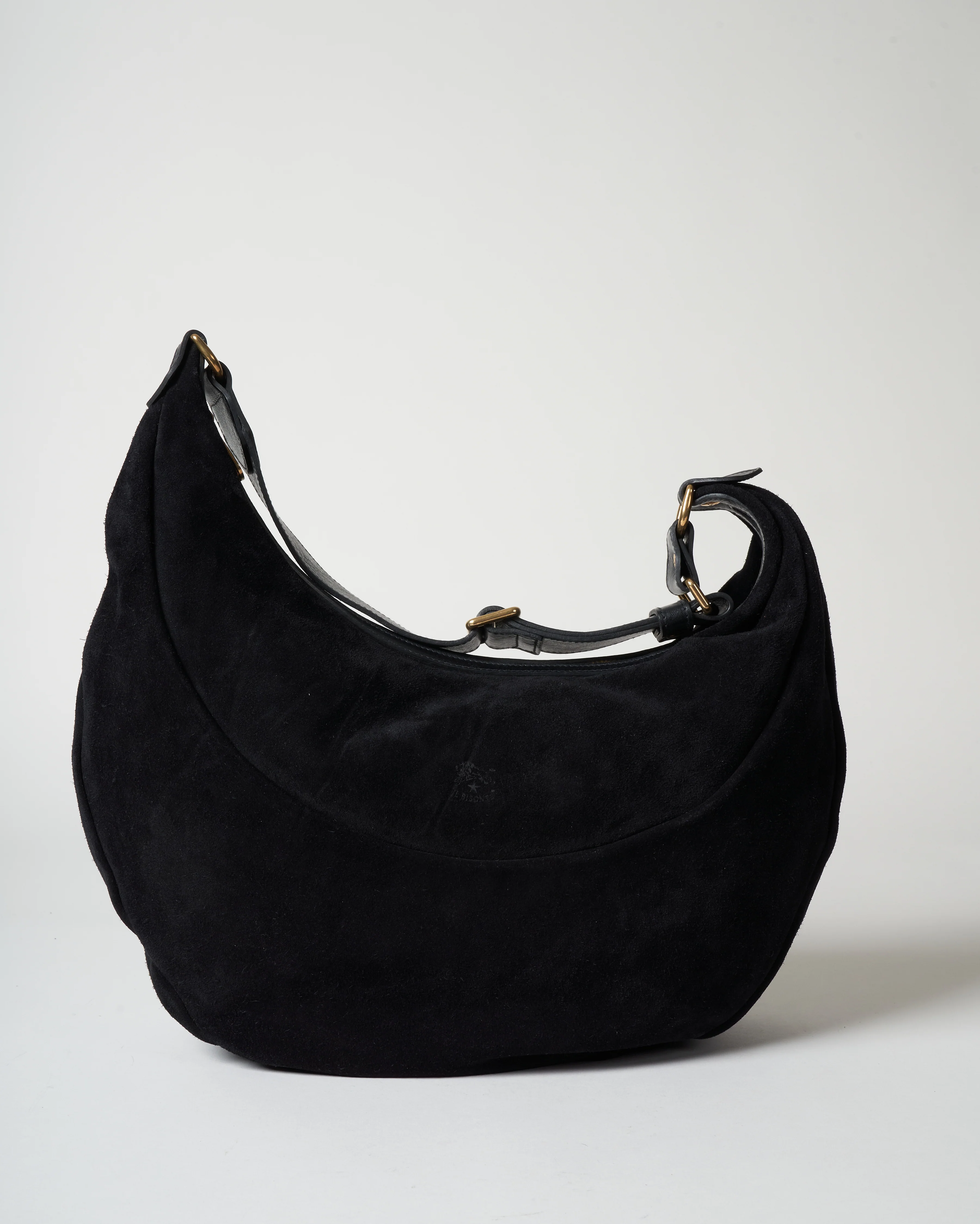 hobo bag - black suede - Image 4