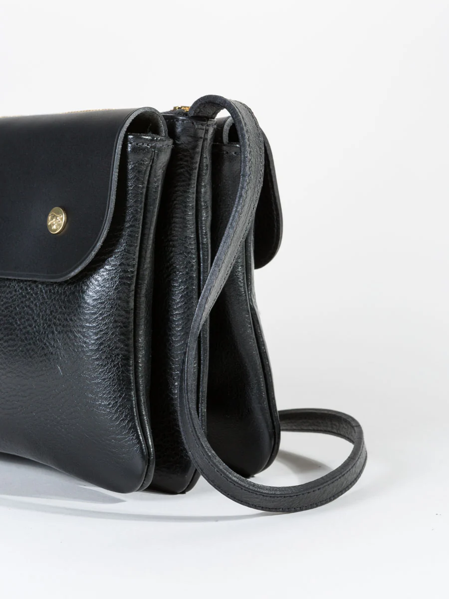 triple compartment crossbody - black - Image 2