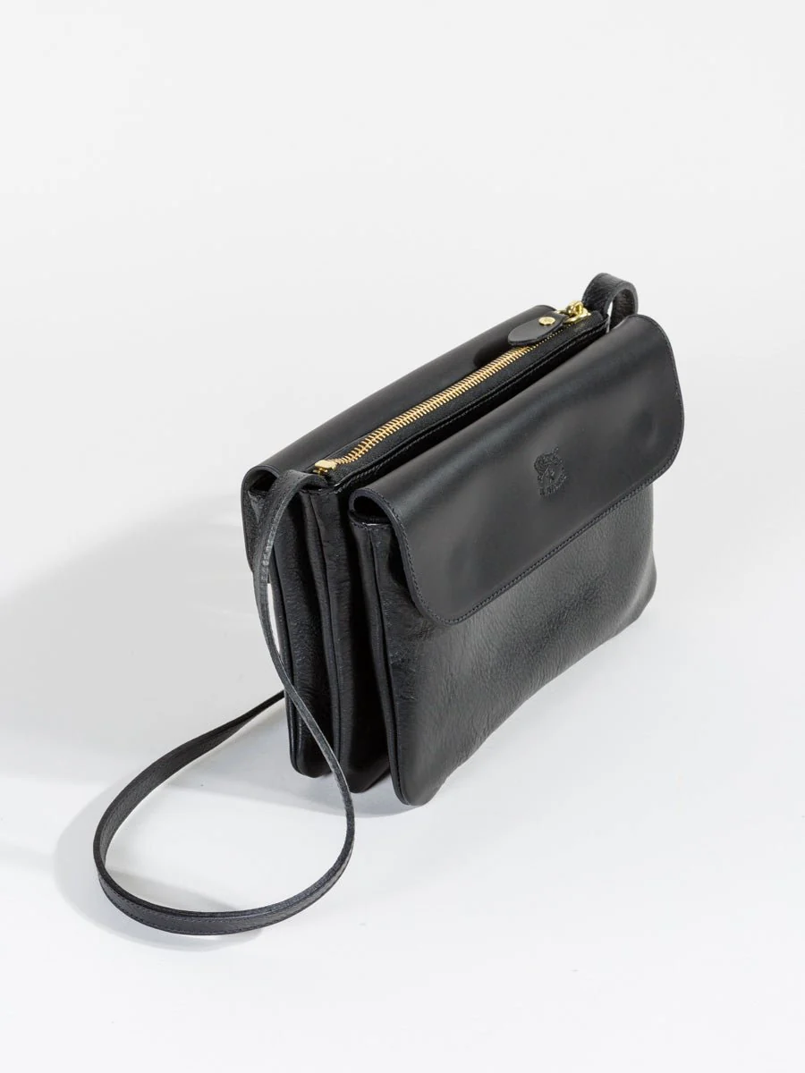 triple compartment crossbody - black - Image 6