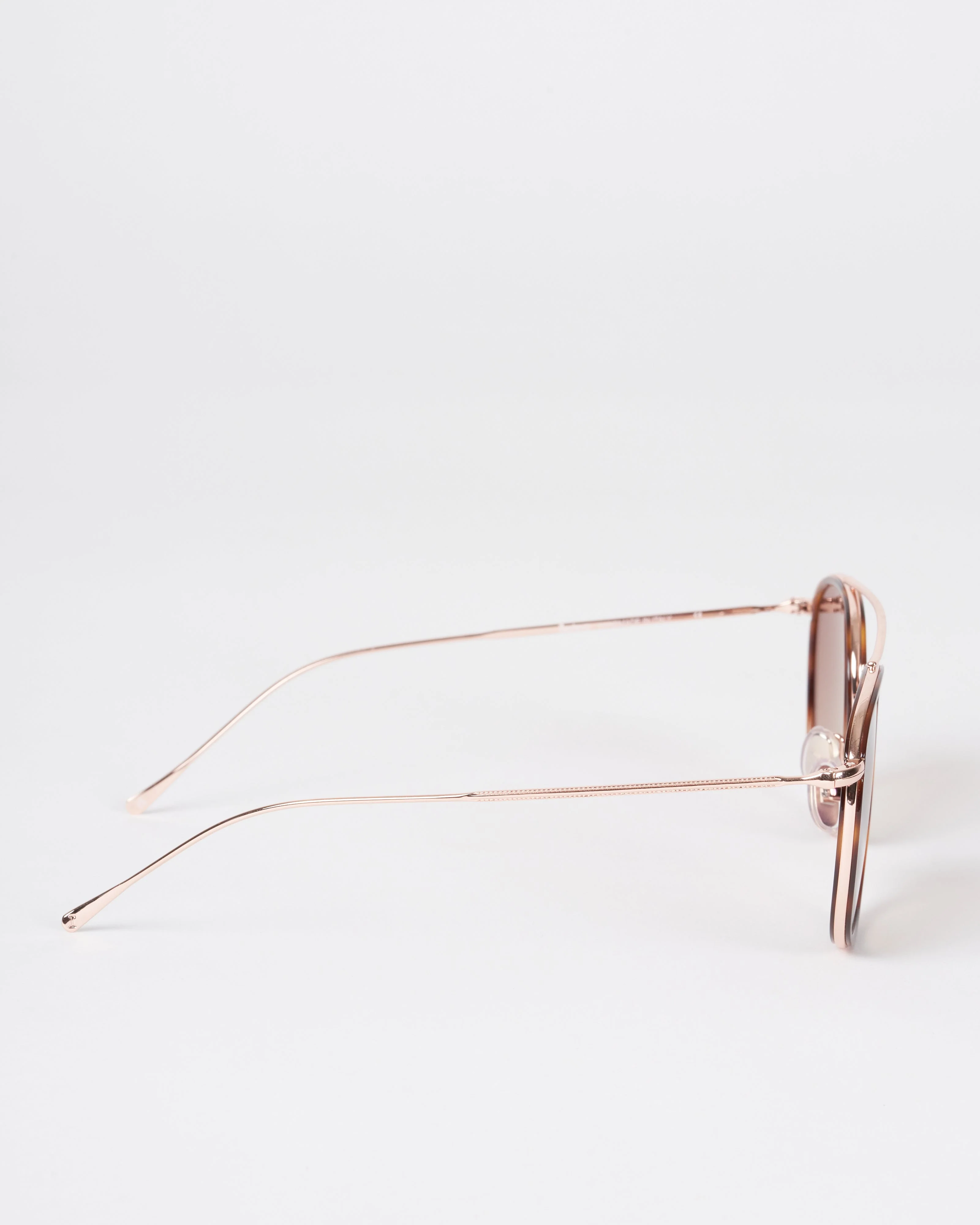 mykonos ace - havana and rose gold with brown flat gradient lenses - Image 2