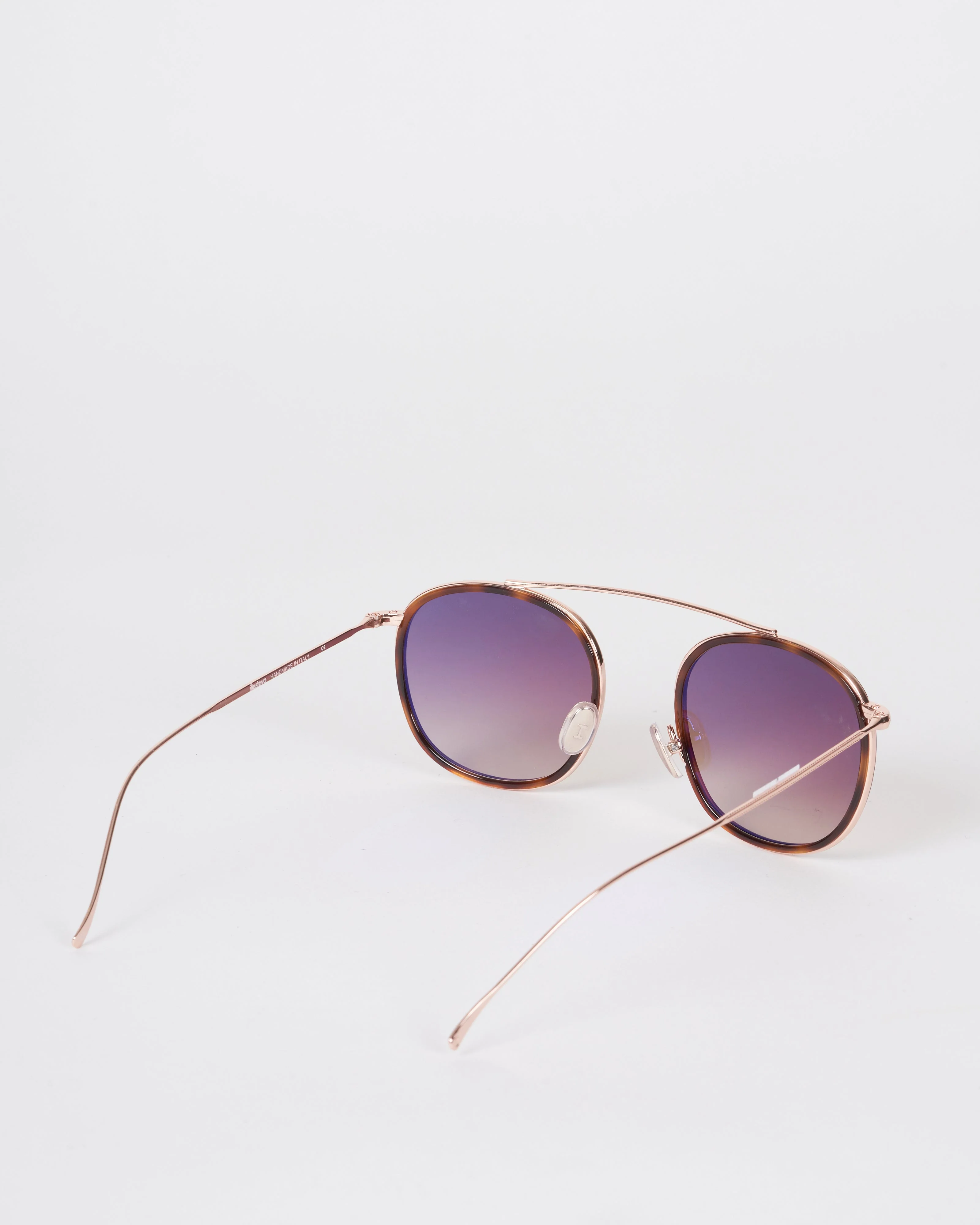 mykonos ace - havana and rose gold with brown flat gradient lenses - Image 3