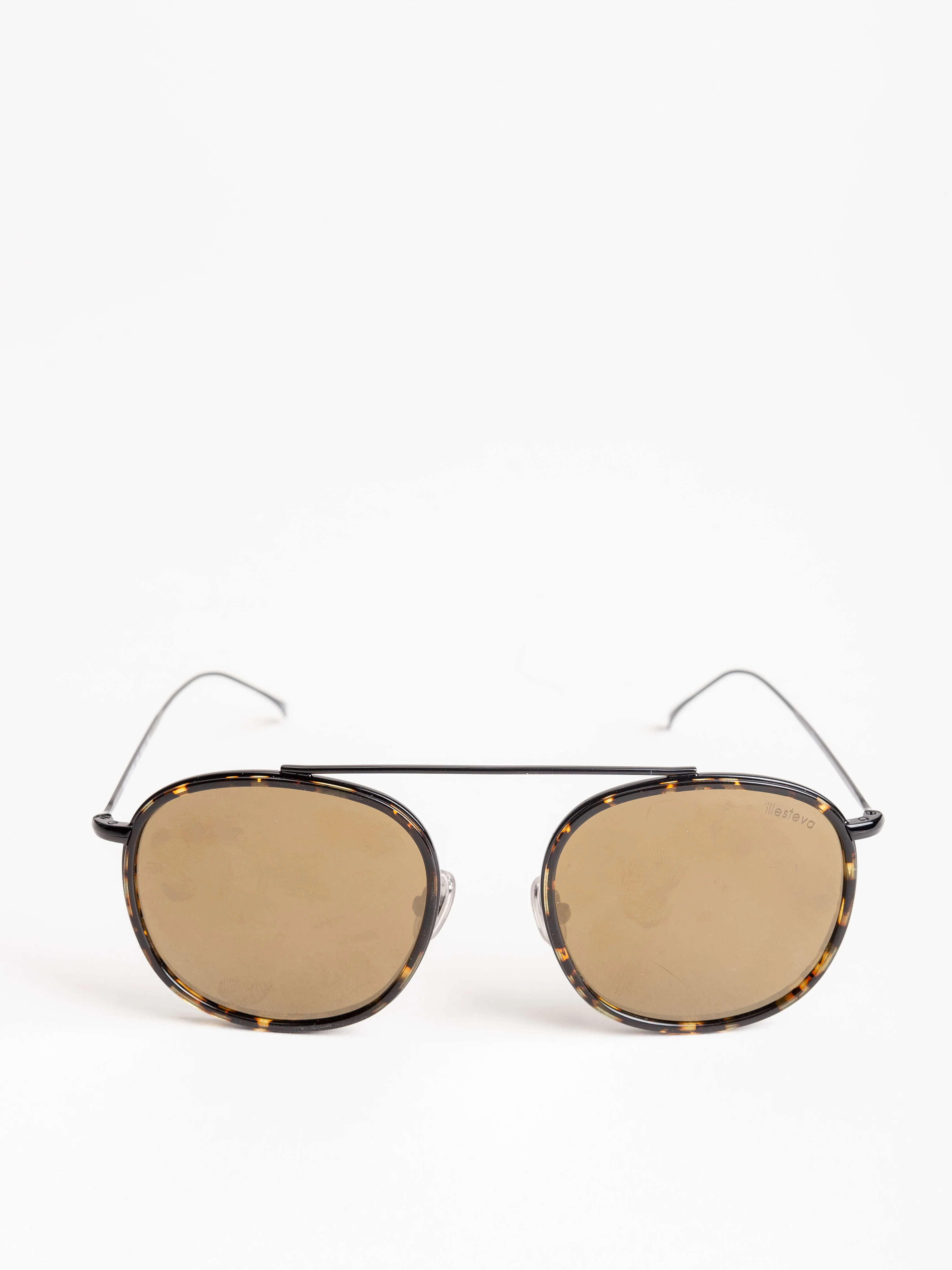 mykonos sunglasses - flame/black with gold flat mirror - Image 2