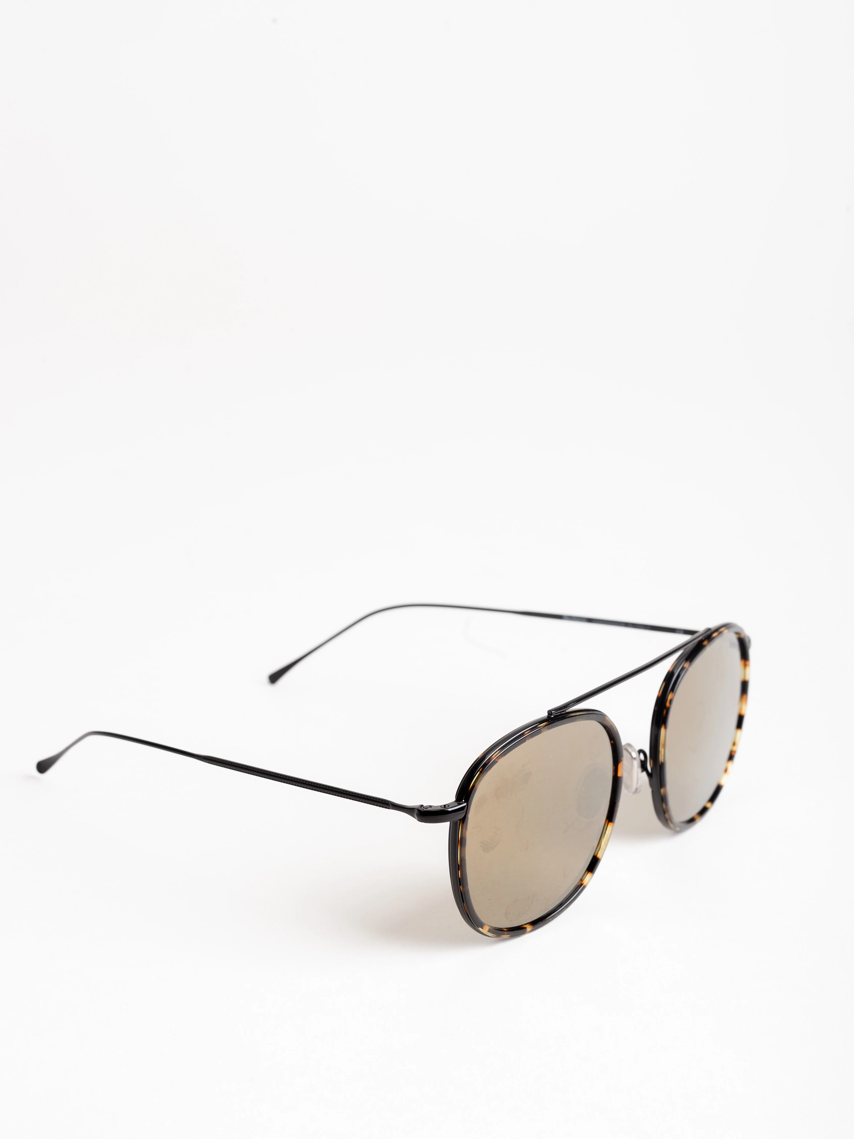 mykonos sunglasses - flame/black with gold flat mirror - Image 3