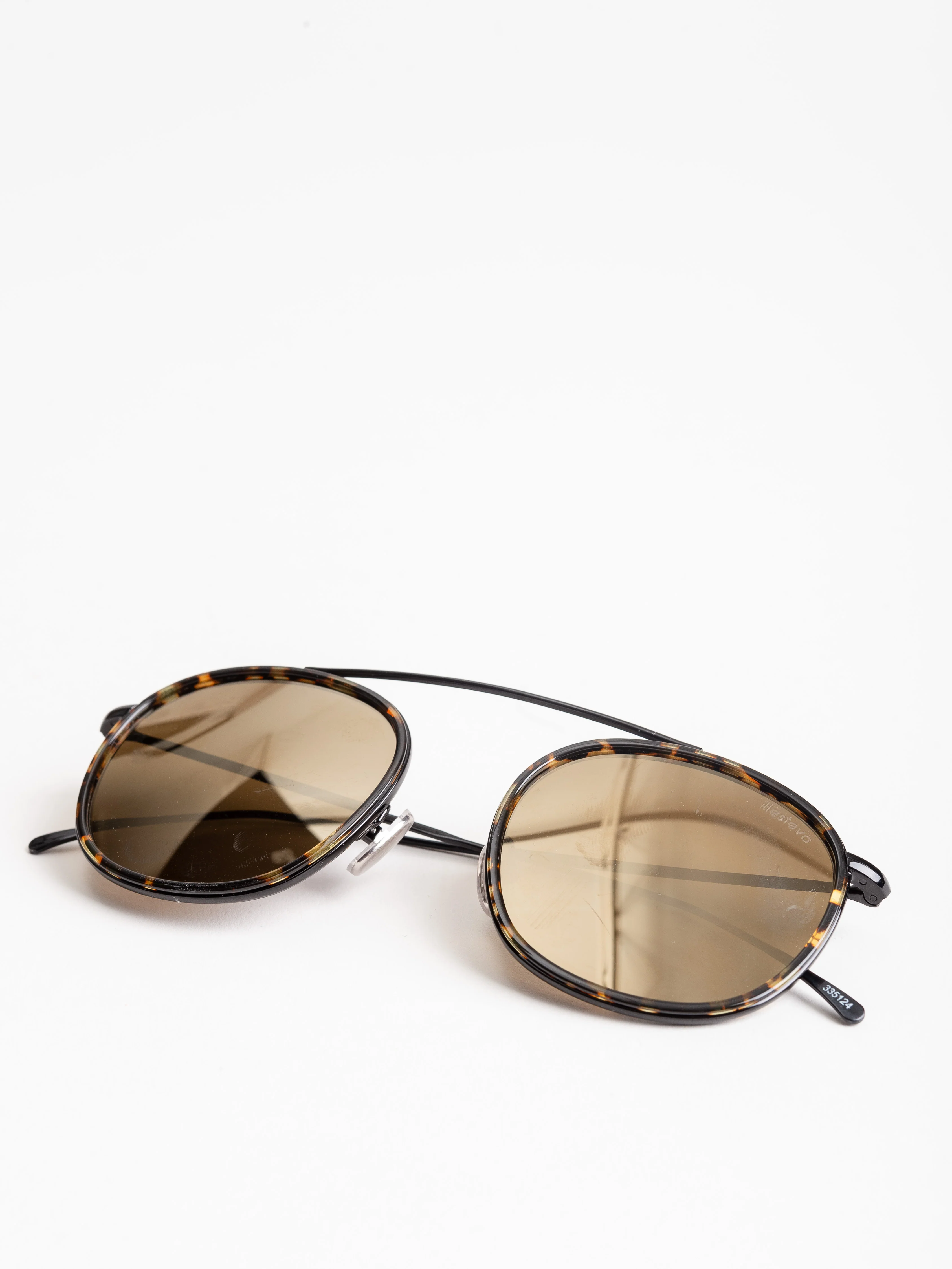 mykonos sunglasses - flame/black with gold flat mirror - Image 6