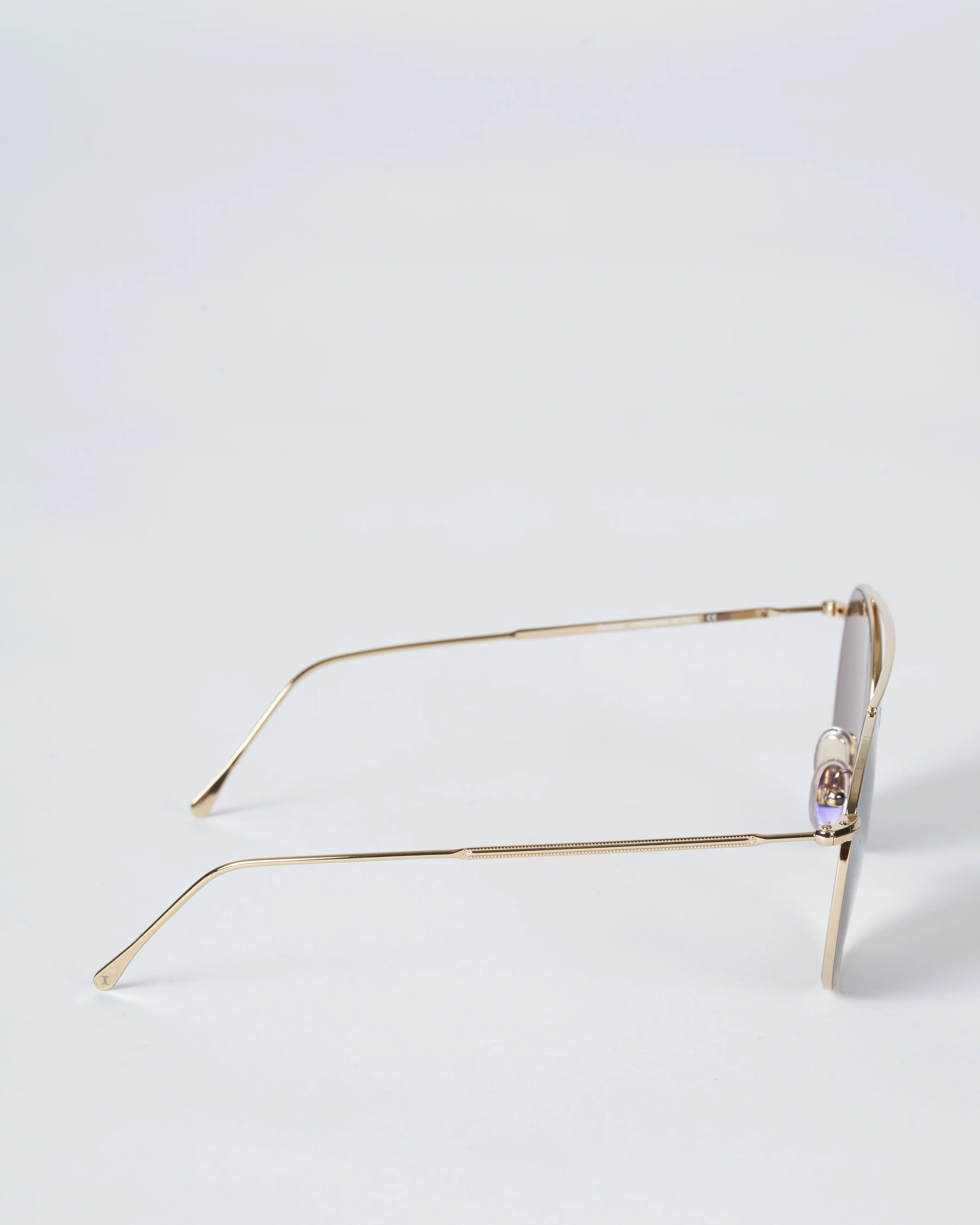 mykonos ii sunglasses - gold with silver flat mirror - Image 2