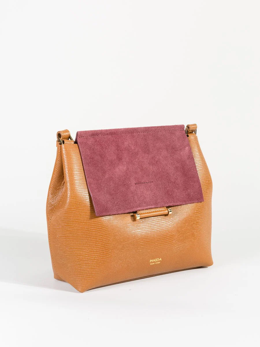 carre shoulder bag - raspberry multi - Image 3