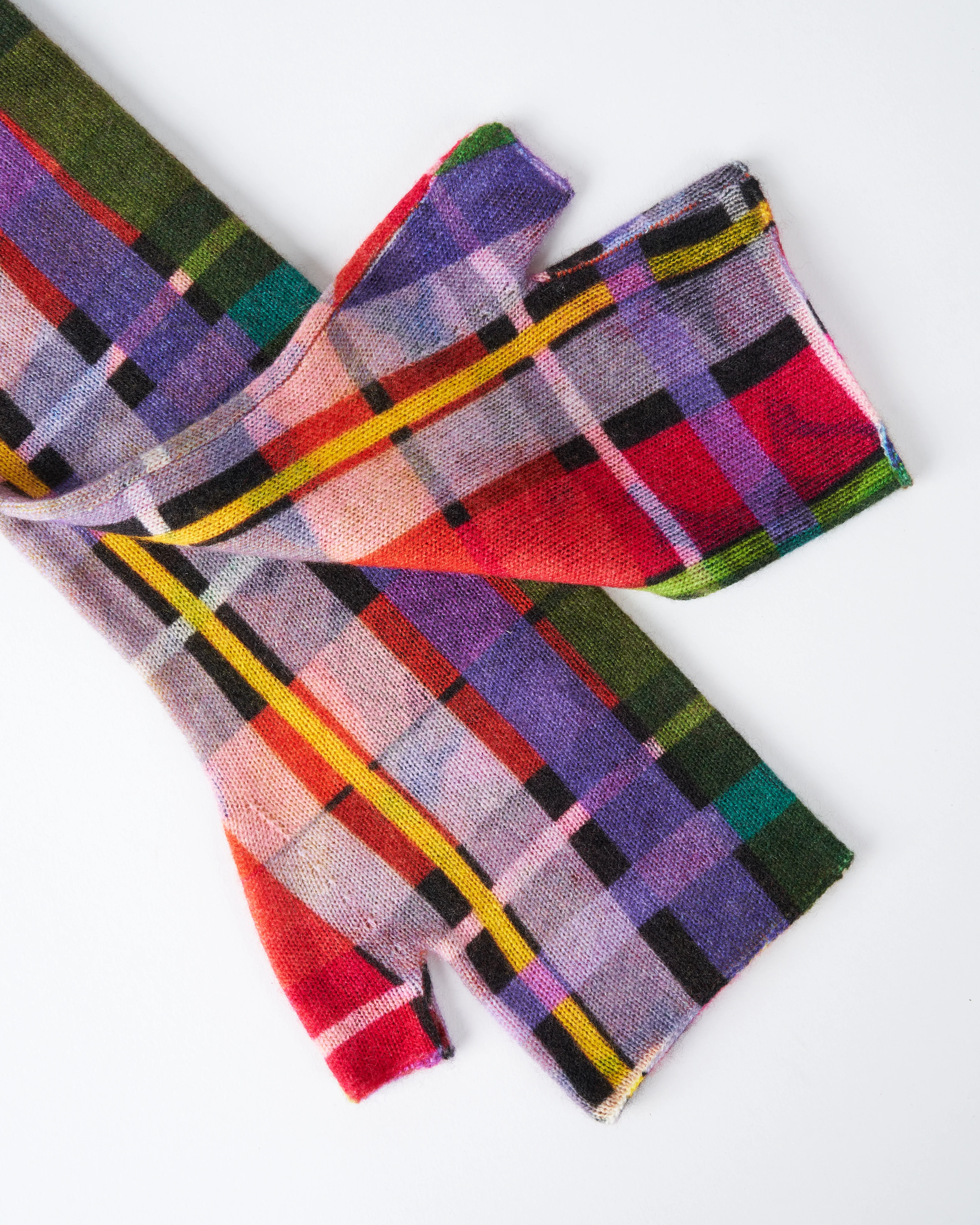 arm warmers - multi color plaid - Image 2