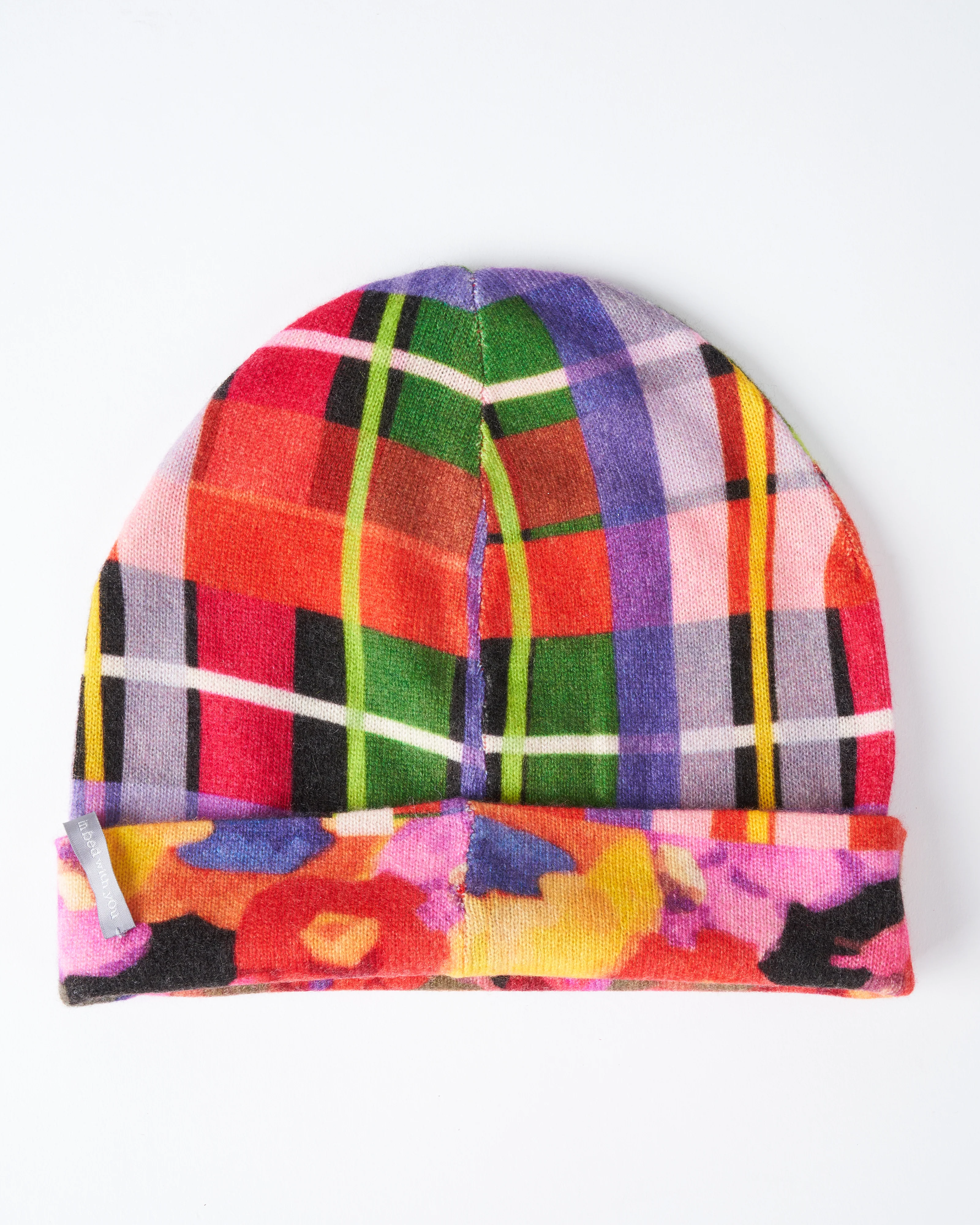 hat - multi color plaid - Image 2